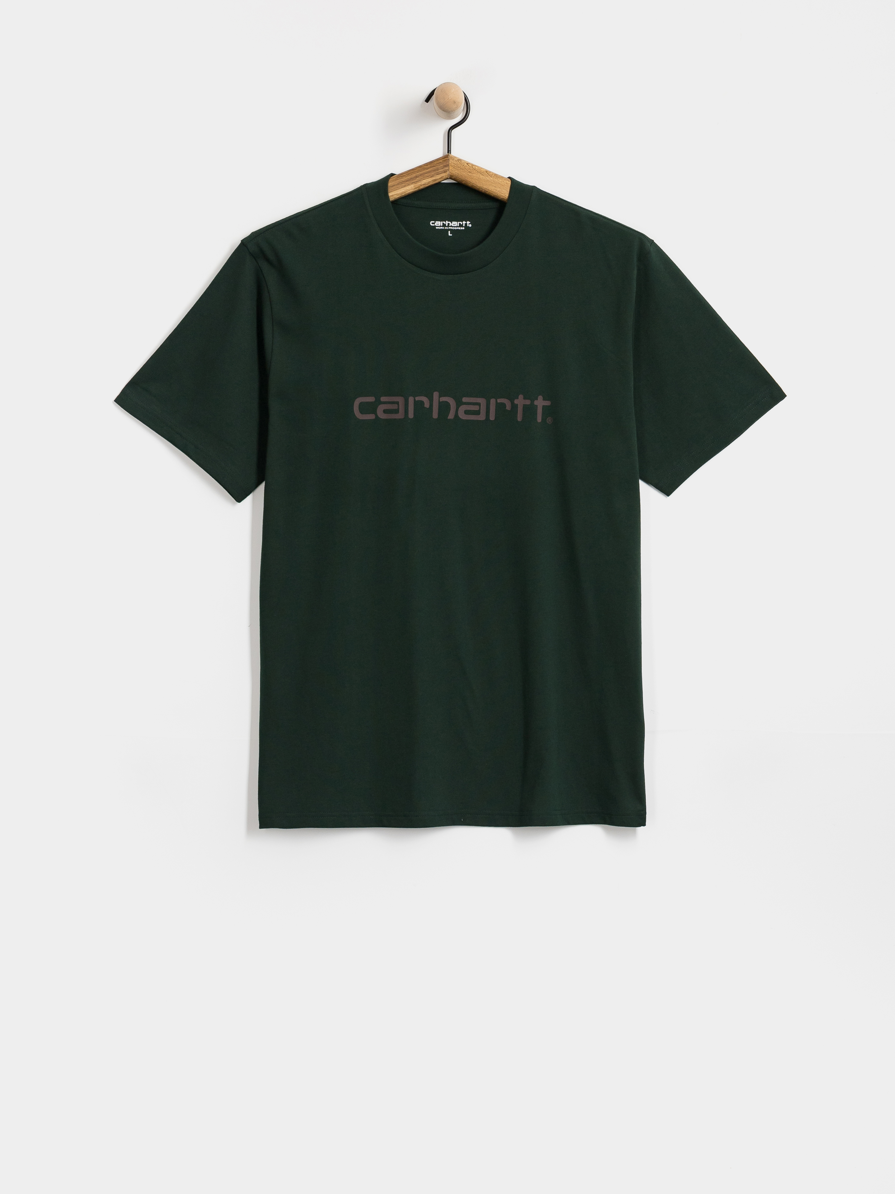 T-shirt Carhartt WIP Script (dark scarab/palisander)