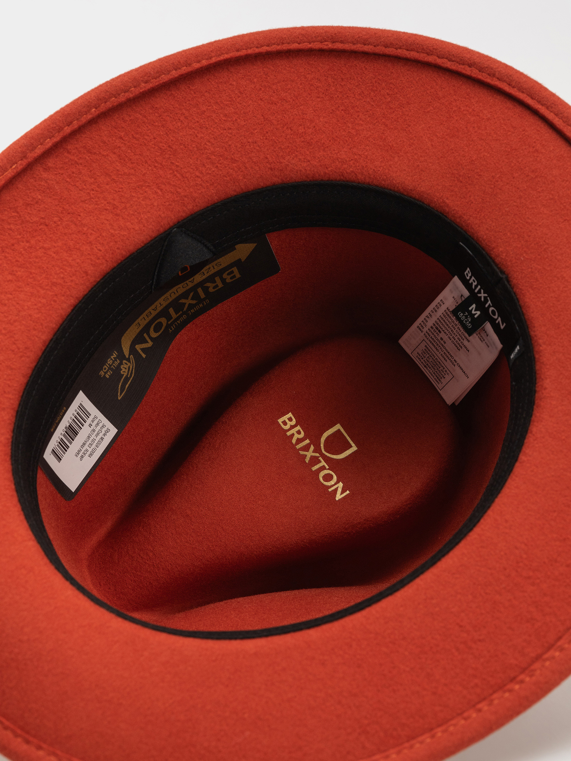 Kapelusz Brixton Messer Fedora (red earth/wax paper)