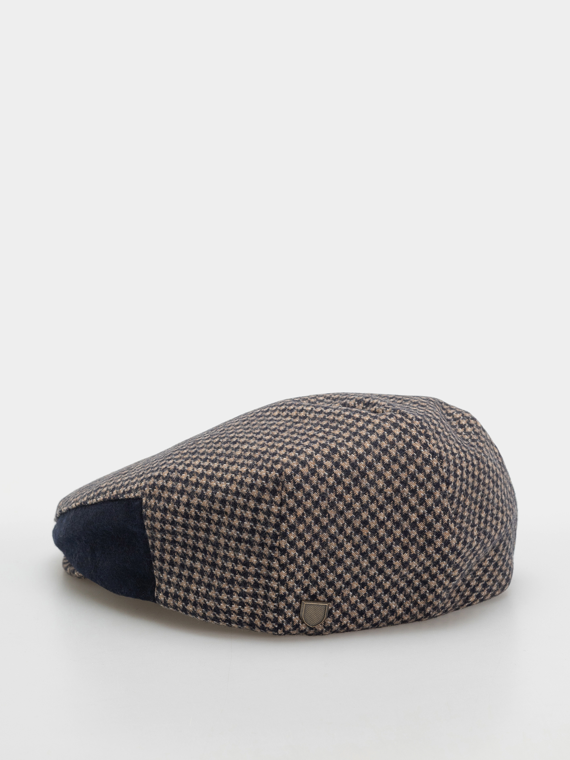 Kaszkiet Brixton Hooligan Snap Cap (navy/sand houndstooth)