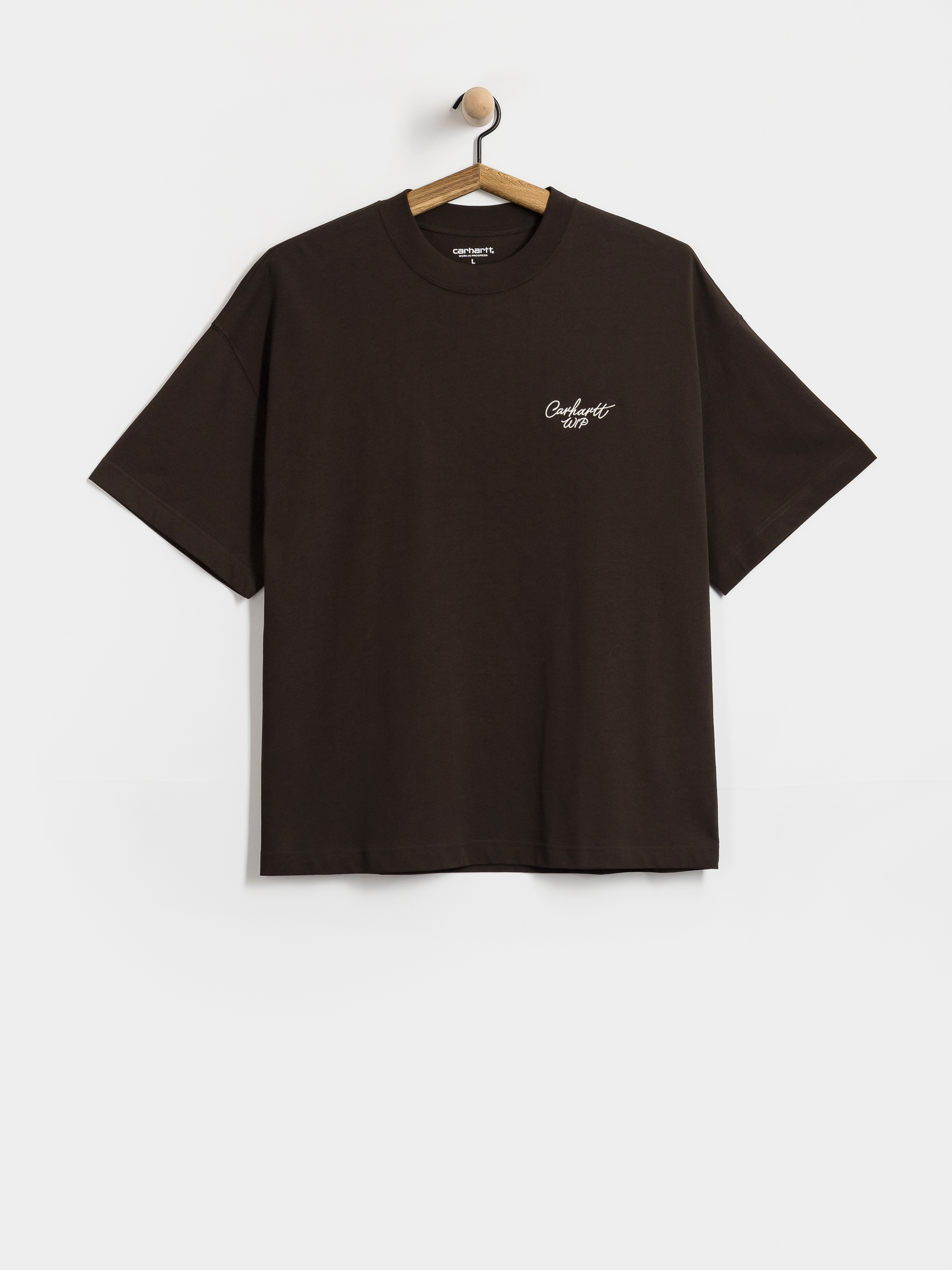 T-shirt Carhartt WIP Signature Script (tobacco/natural)