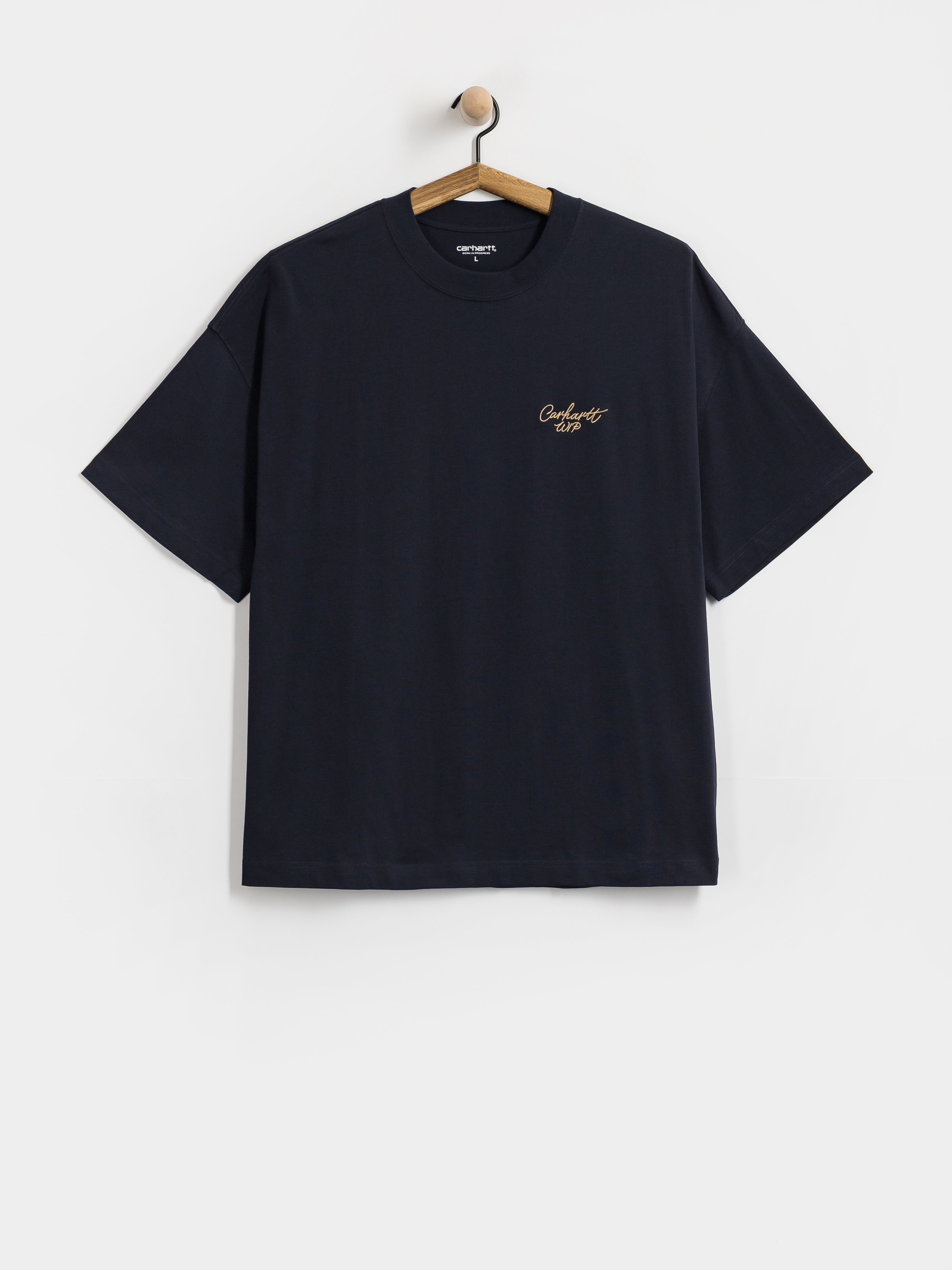 T-shirt Carhartt WIP Signature Script (dark navy/wip dusty h)