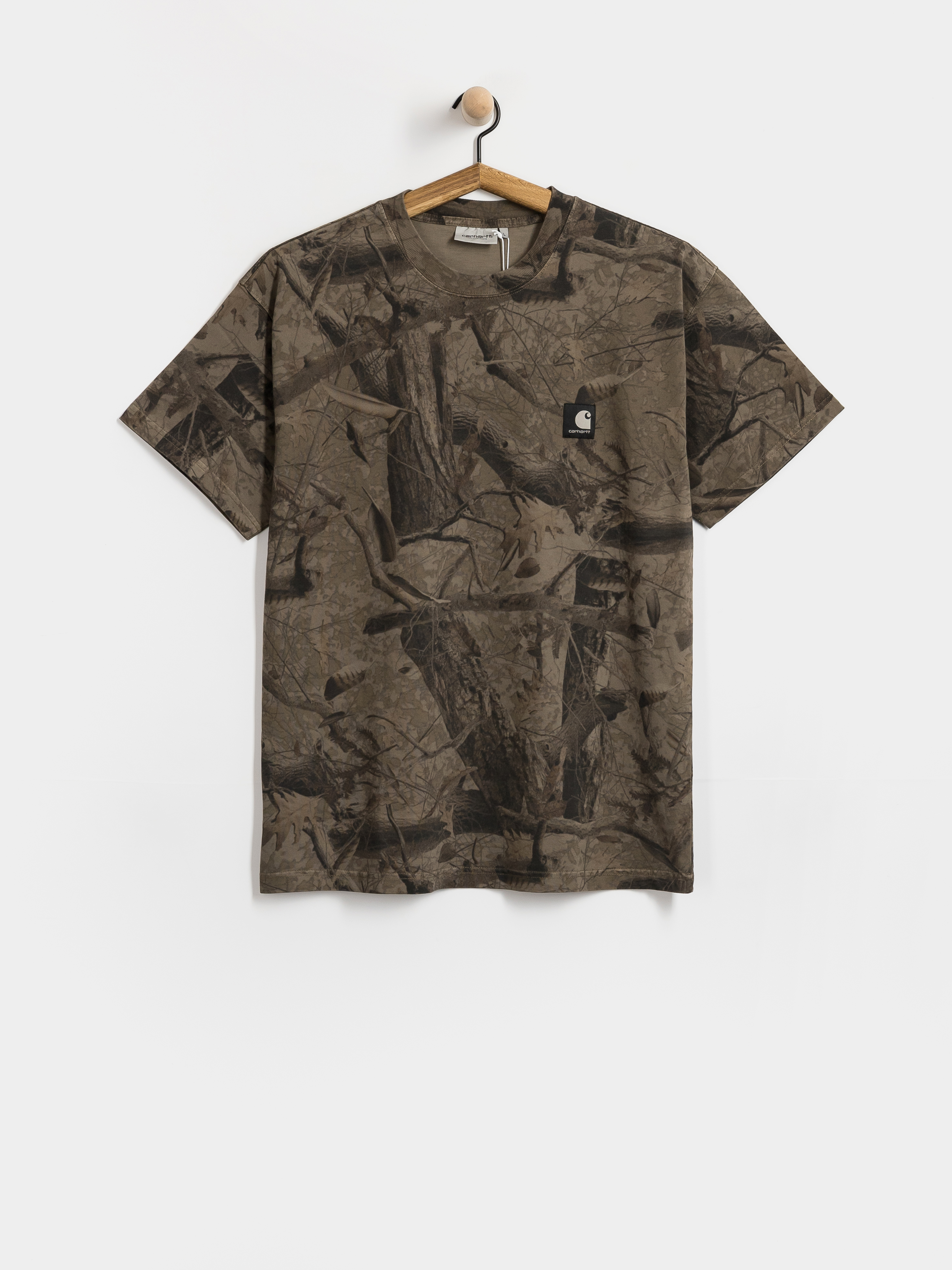 T-shirt Carhartt WIP Feather Tree (camo feather tree khaki/shungite/garment dyed)