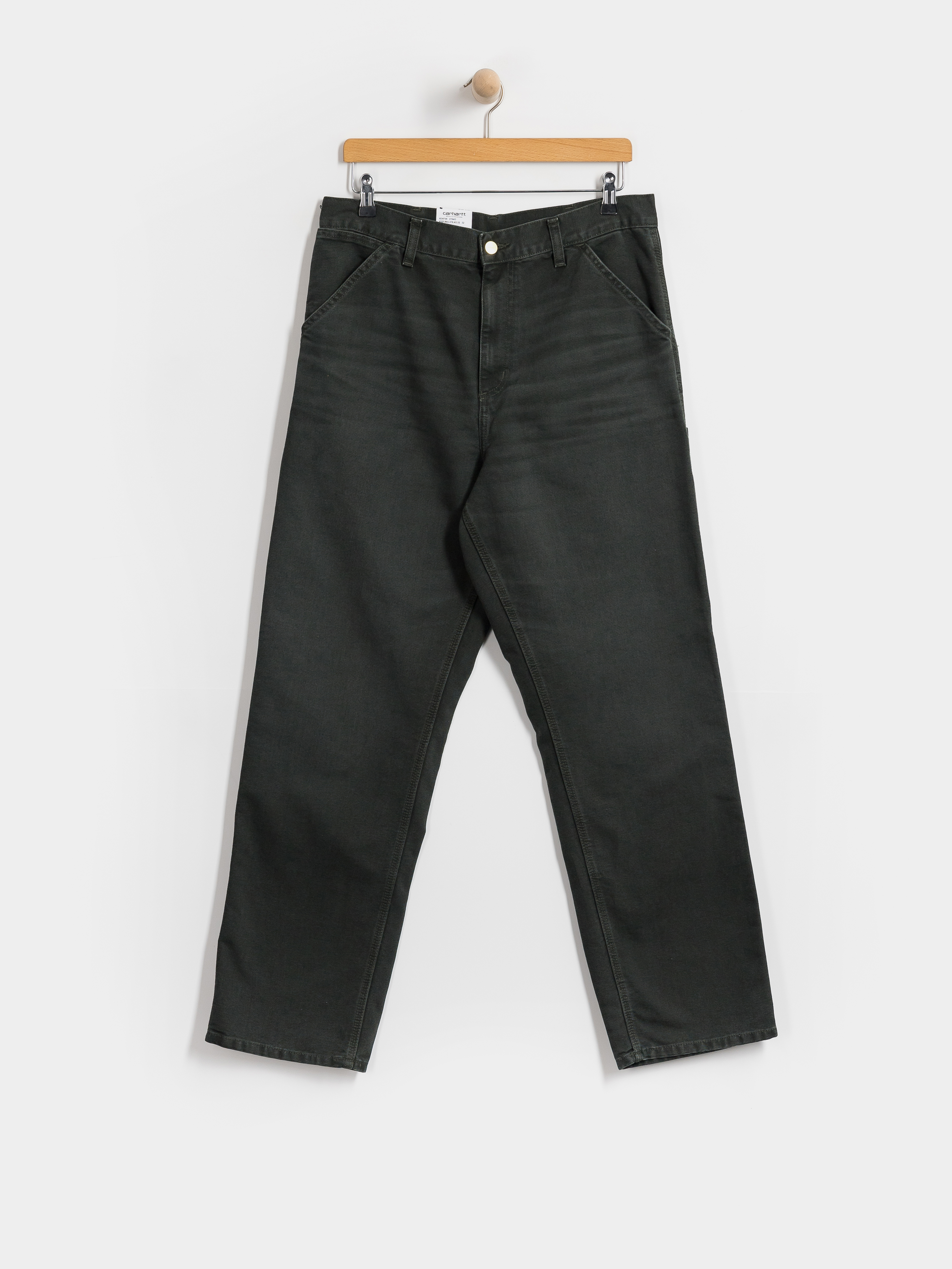 Spodnie Carhartt WIP Single Knee (raven/stone canvas)