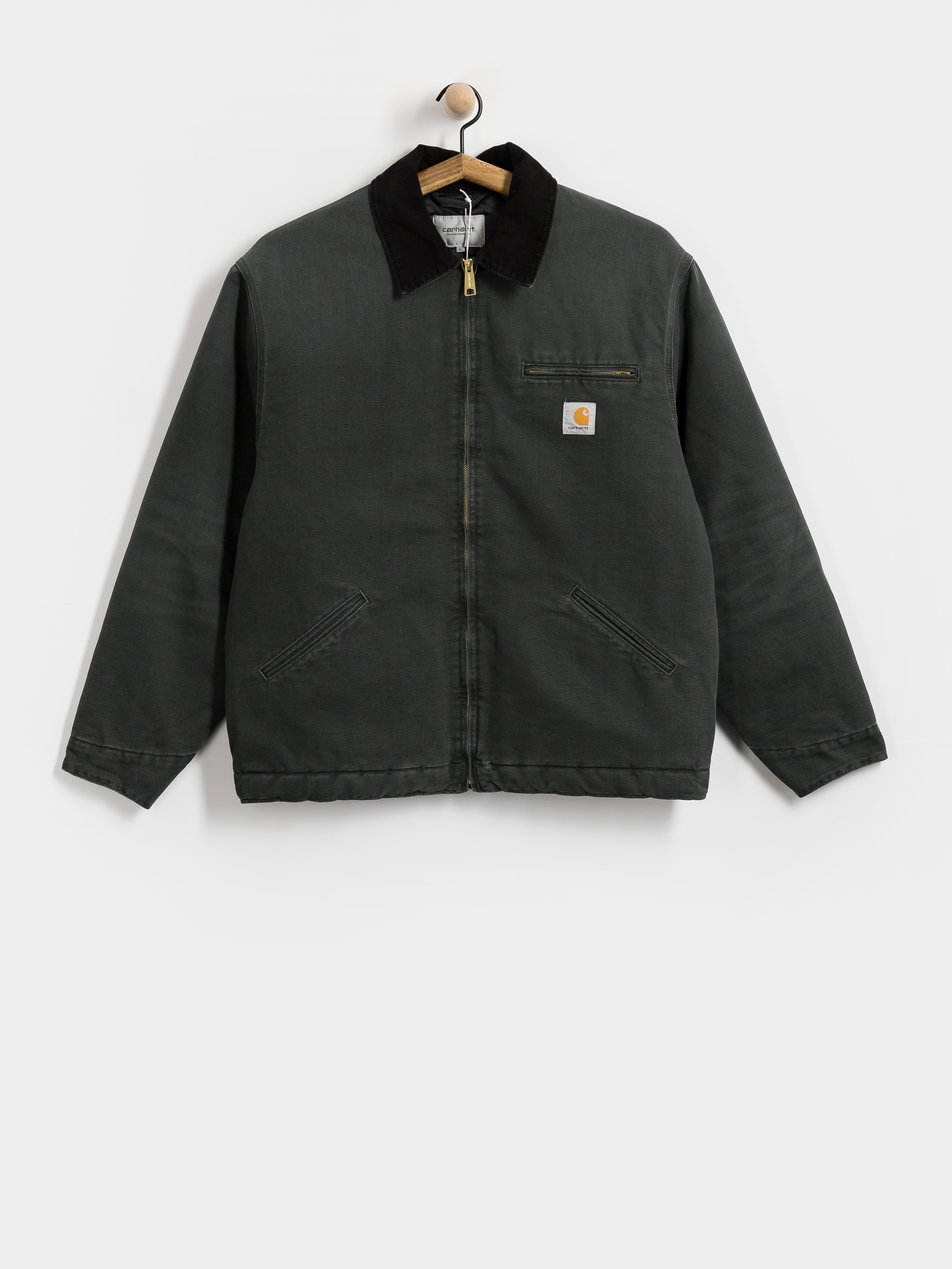 Kurtka Carhartt WIP OG Detroit (raven/black/stone canvas)