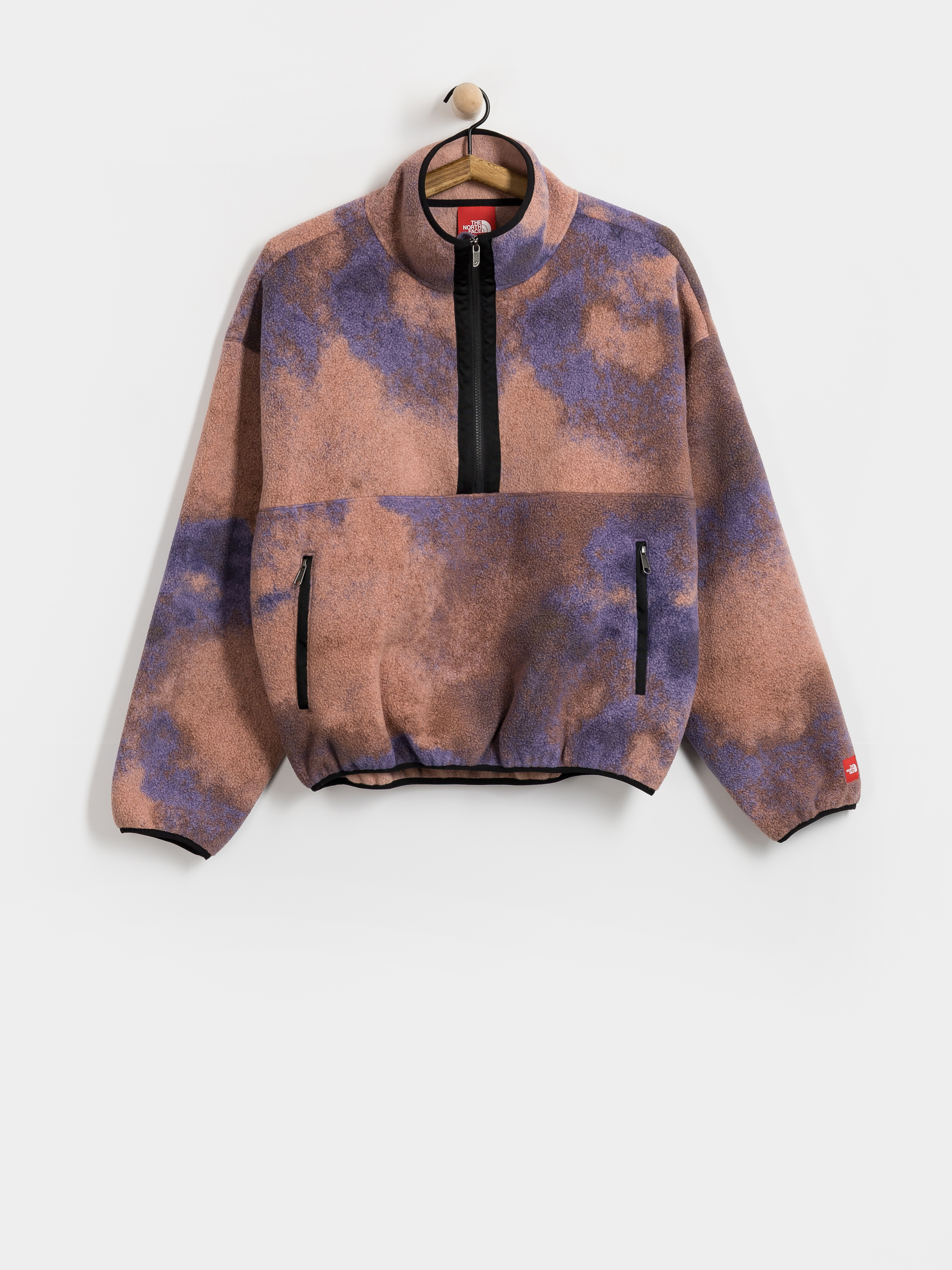 Męski Polar The North Face Red Box Printed 1/2 Zip (grounded plum 1989 cata)