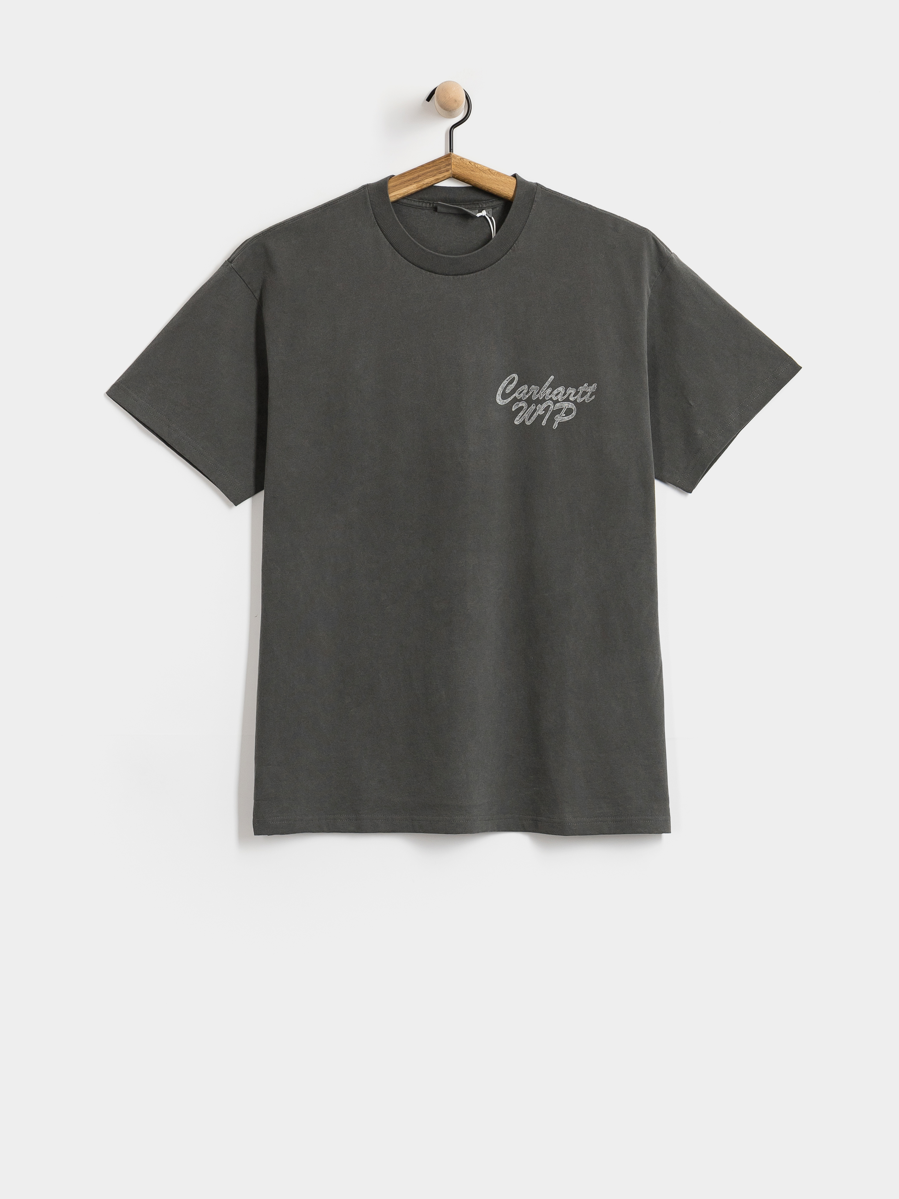 T-shirt Carhartt WIP Hatching Script (black/garment dyed)