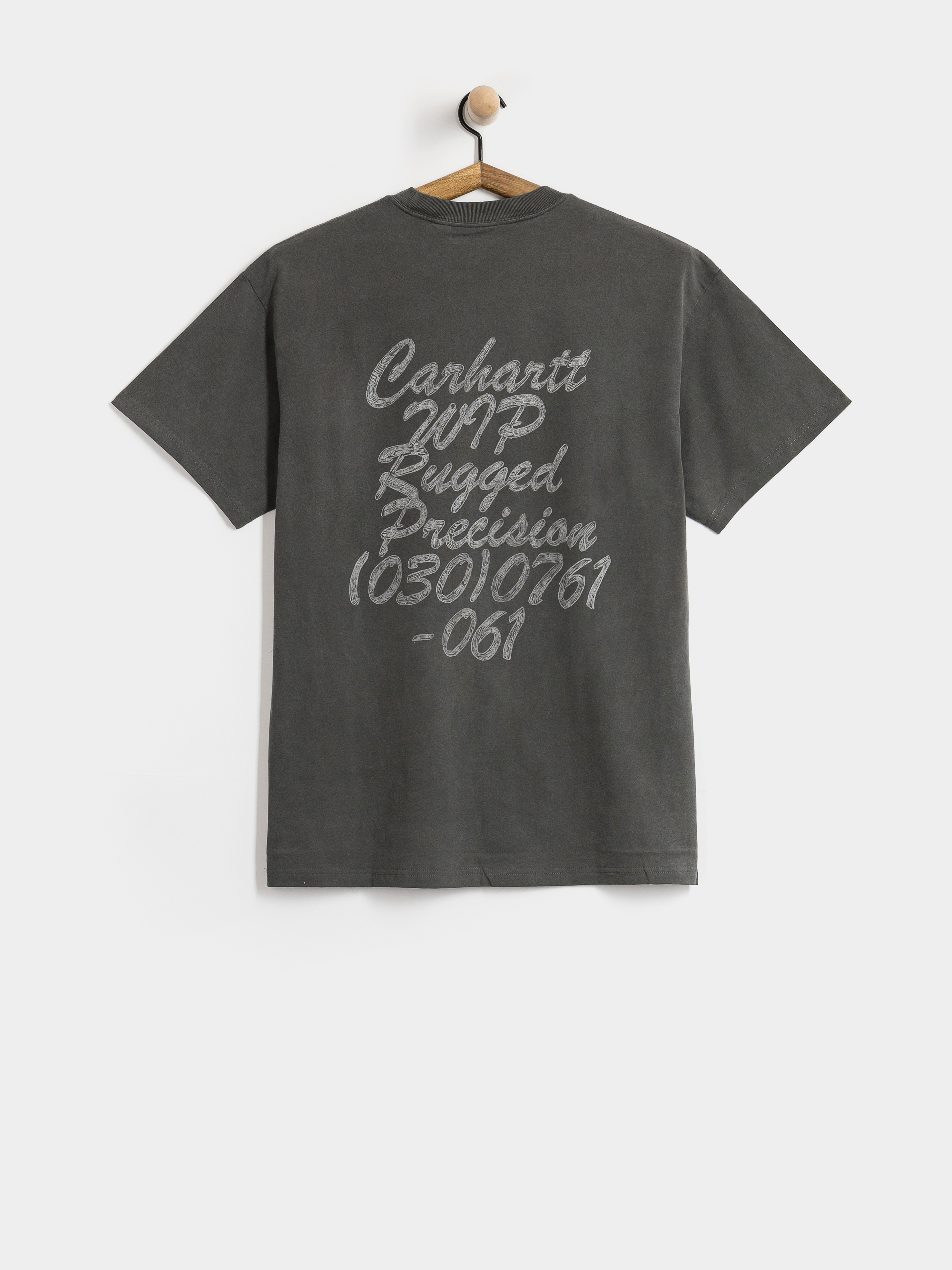 T-shirt Carhartt WIP Hatching Script (black/garment dyed)