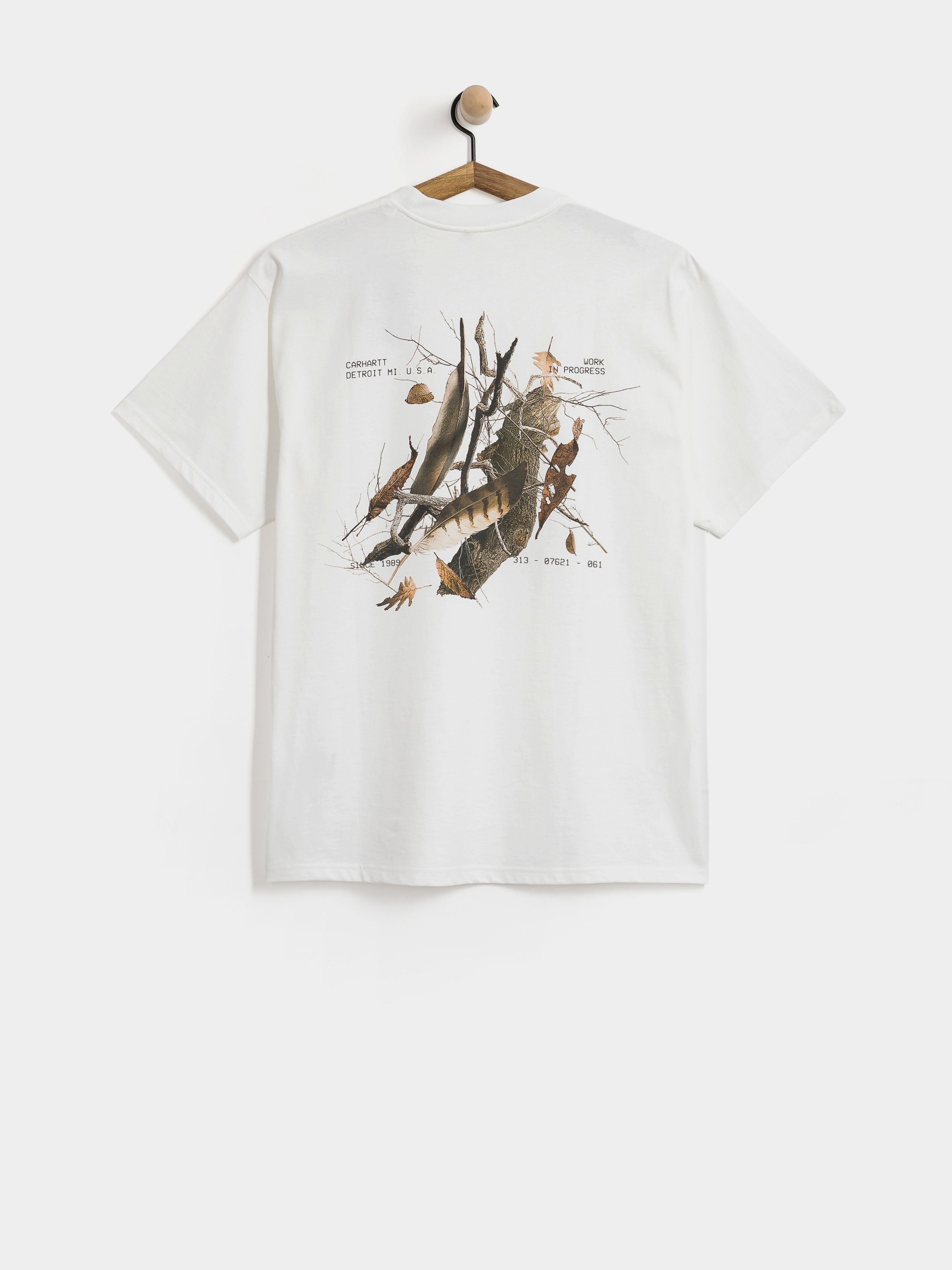 T-shirt Carhartt WIP Feather Progress (white)