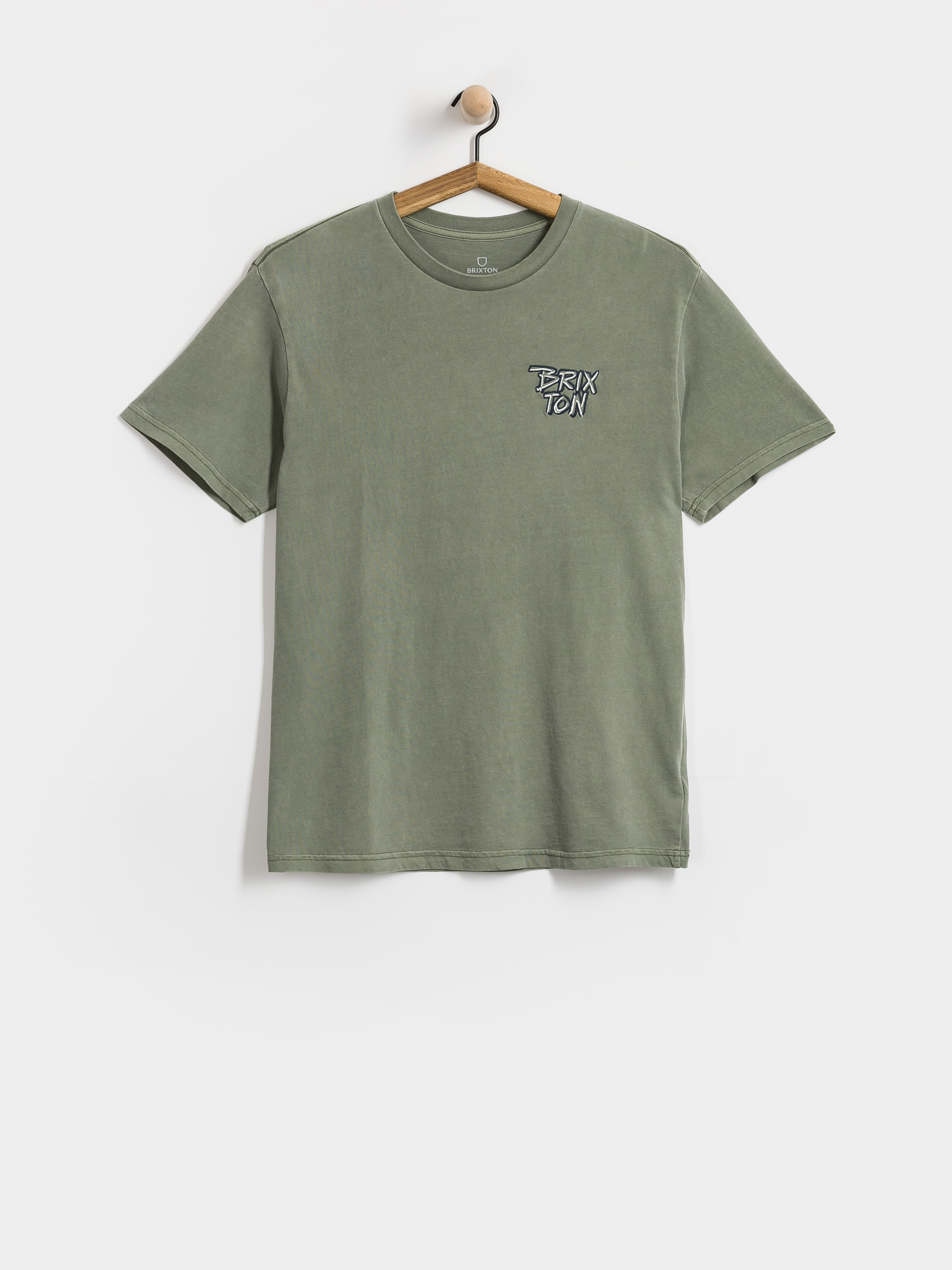 T-shirt Brixton Rockton Stnd (olive surplus worn wash)