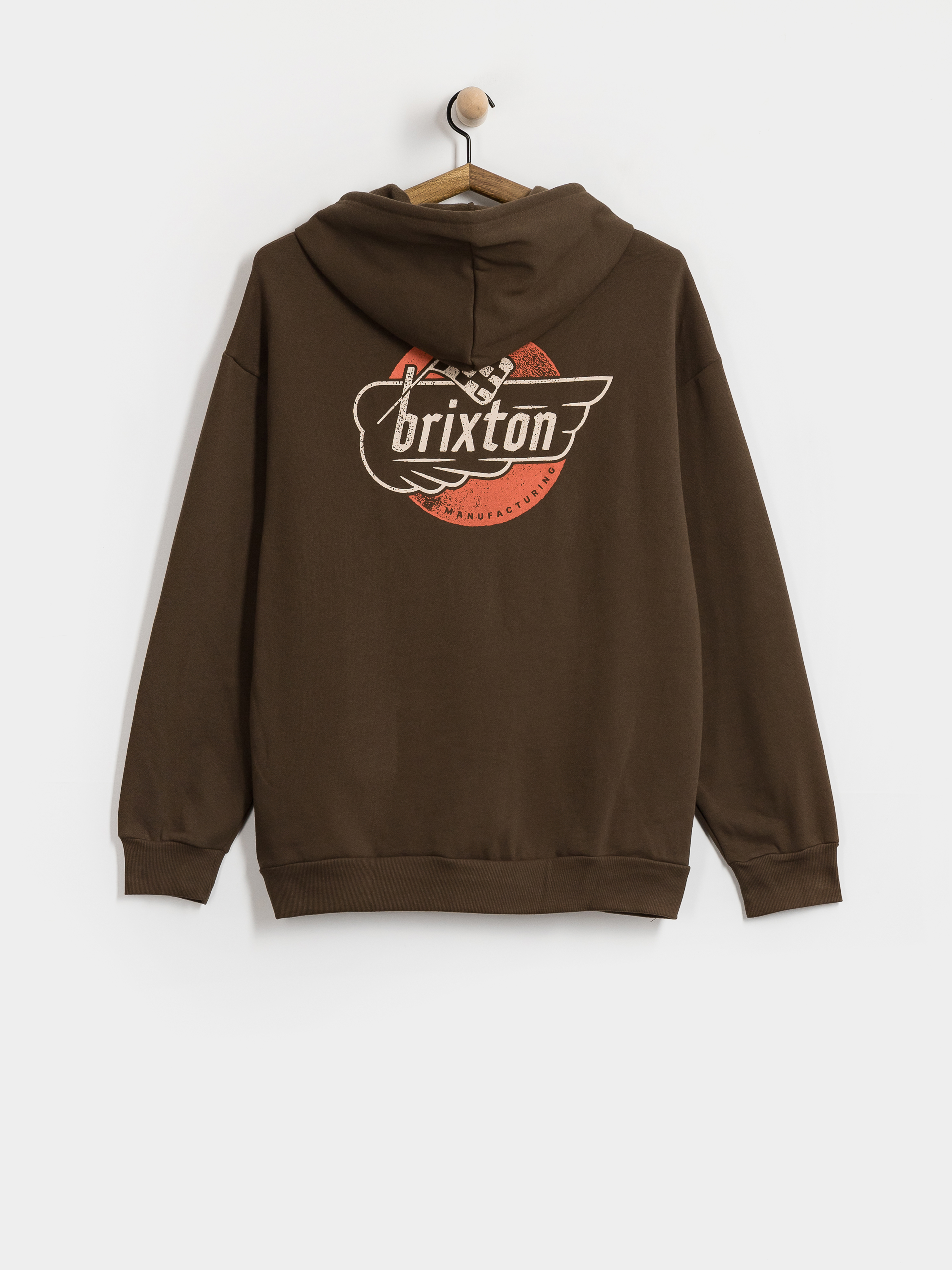 Bluza z kapturem Brixton Heyward HD (walnut brown)