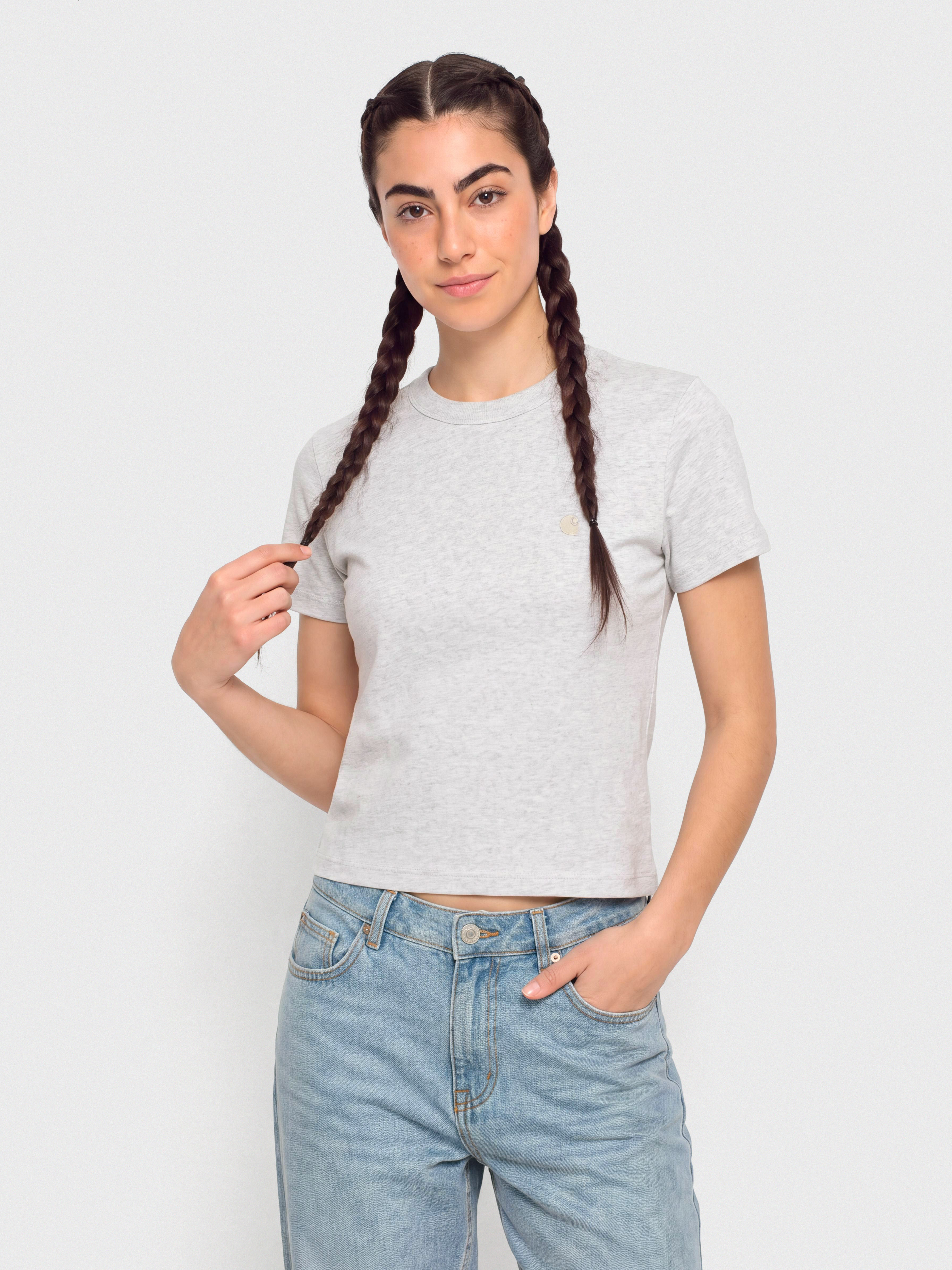 T-shirt Carhartt WIP Philipa Wmn (ash heather)