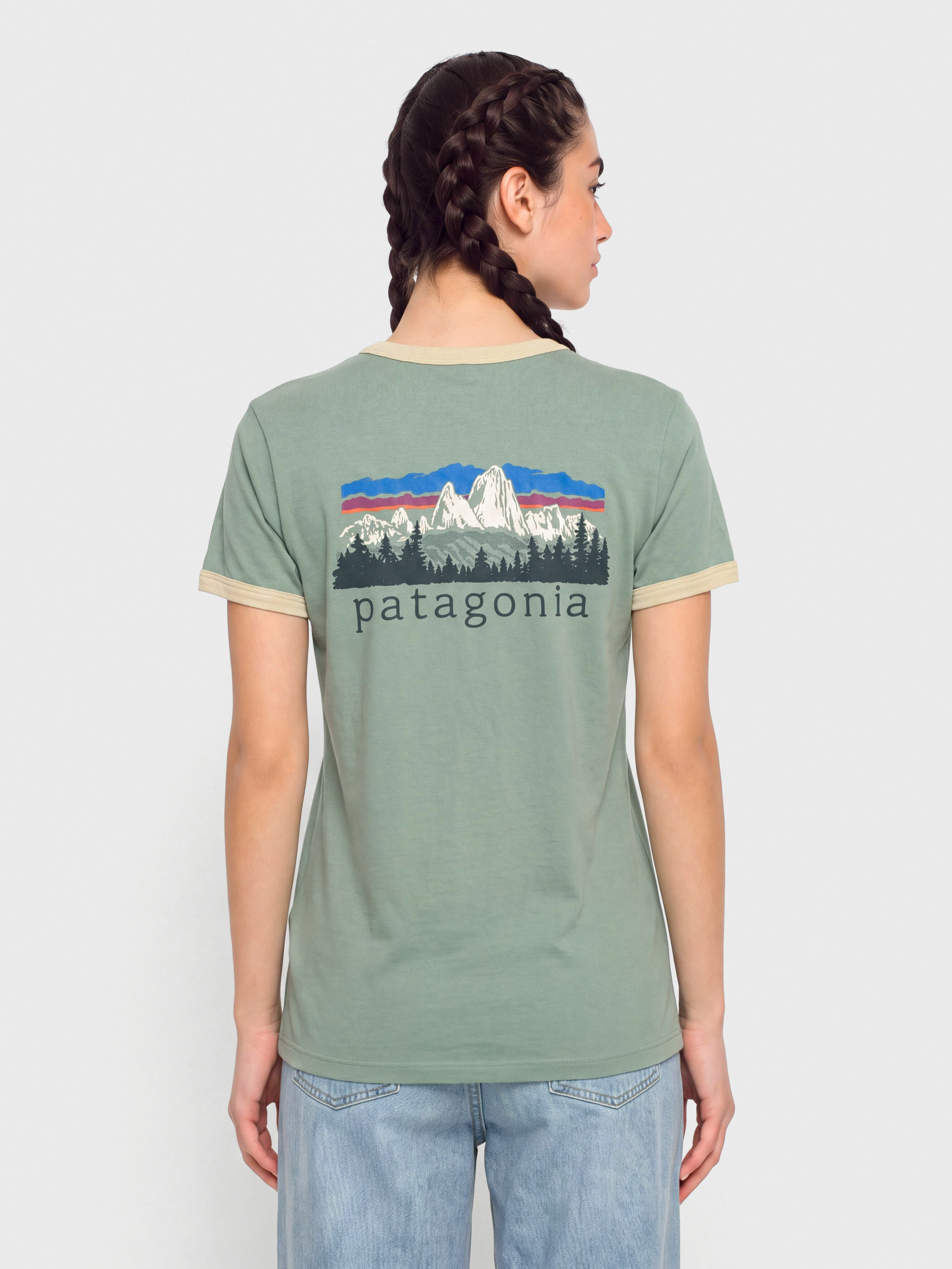 T-shirt Patagonia Fitz Roy Foothills Ringer Wmn (cover green)