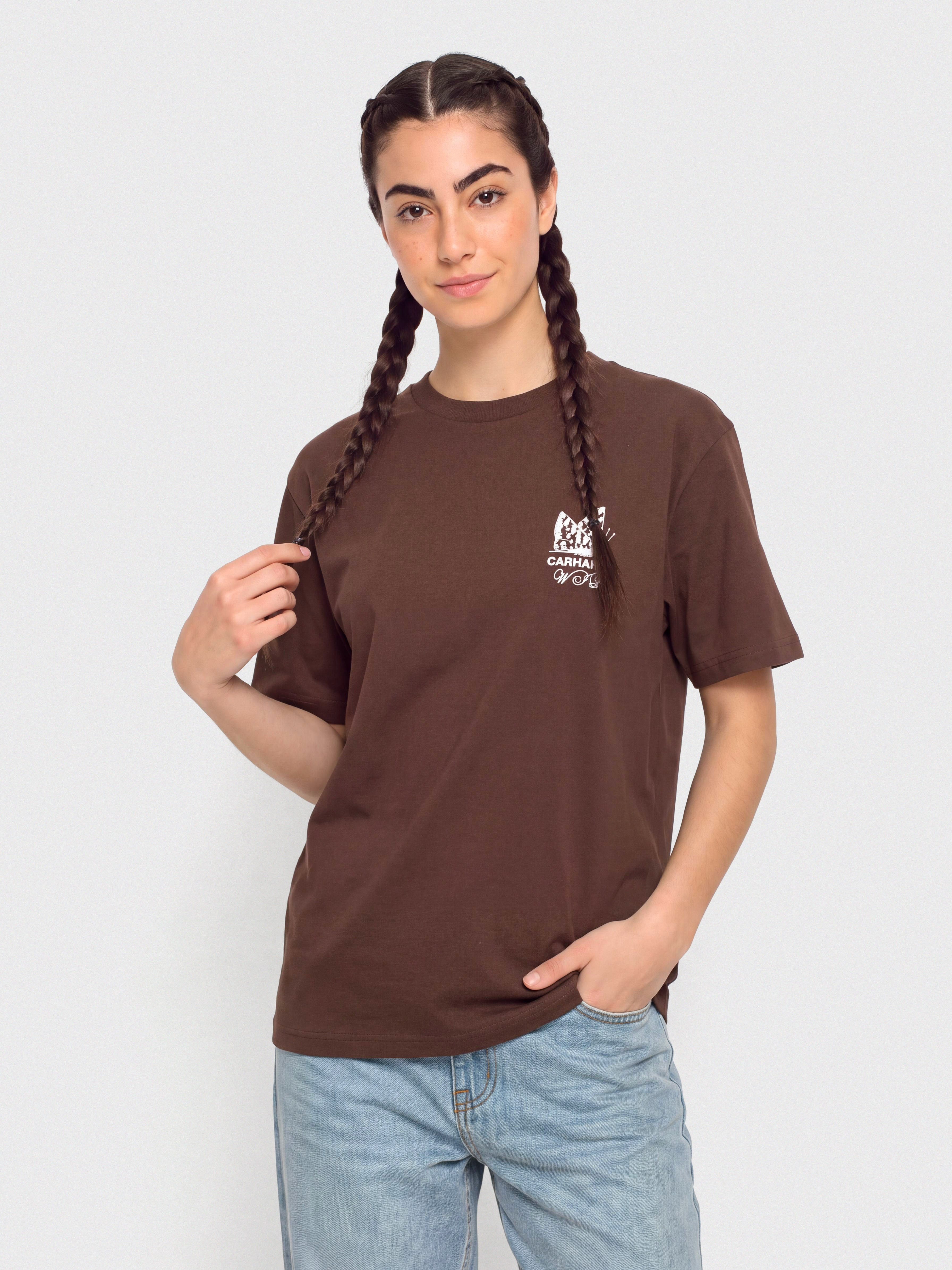 T-shirt Carhartt WIP Silver Cups Wmn (amarone)