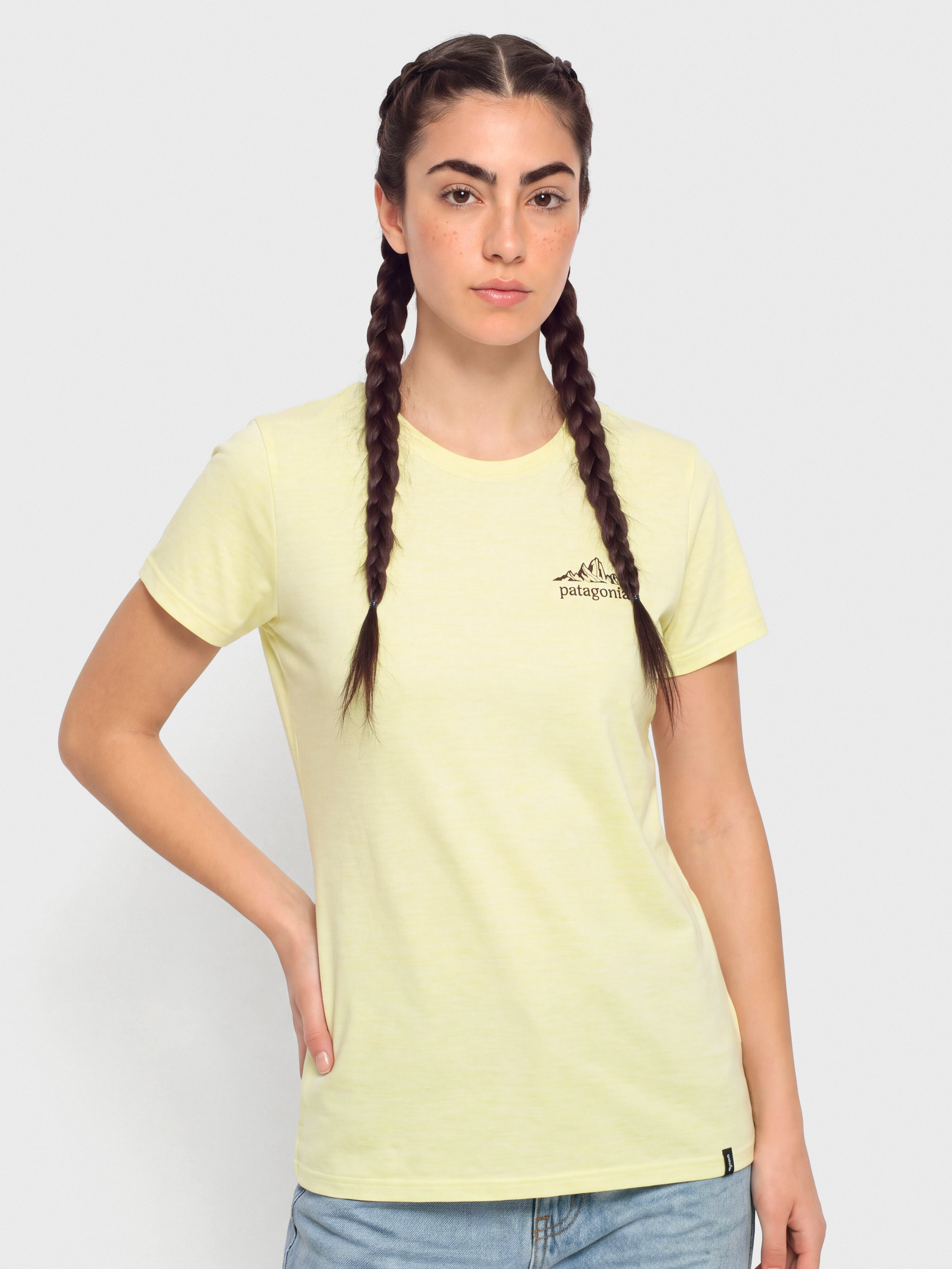 T-shirt Patagonia Cap Cool Daily Cloud Crag Wmn (vellum green)