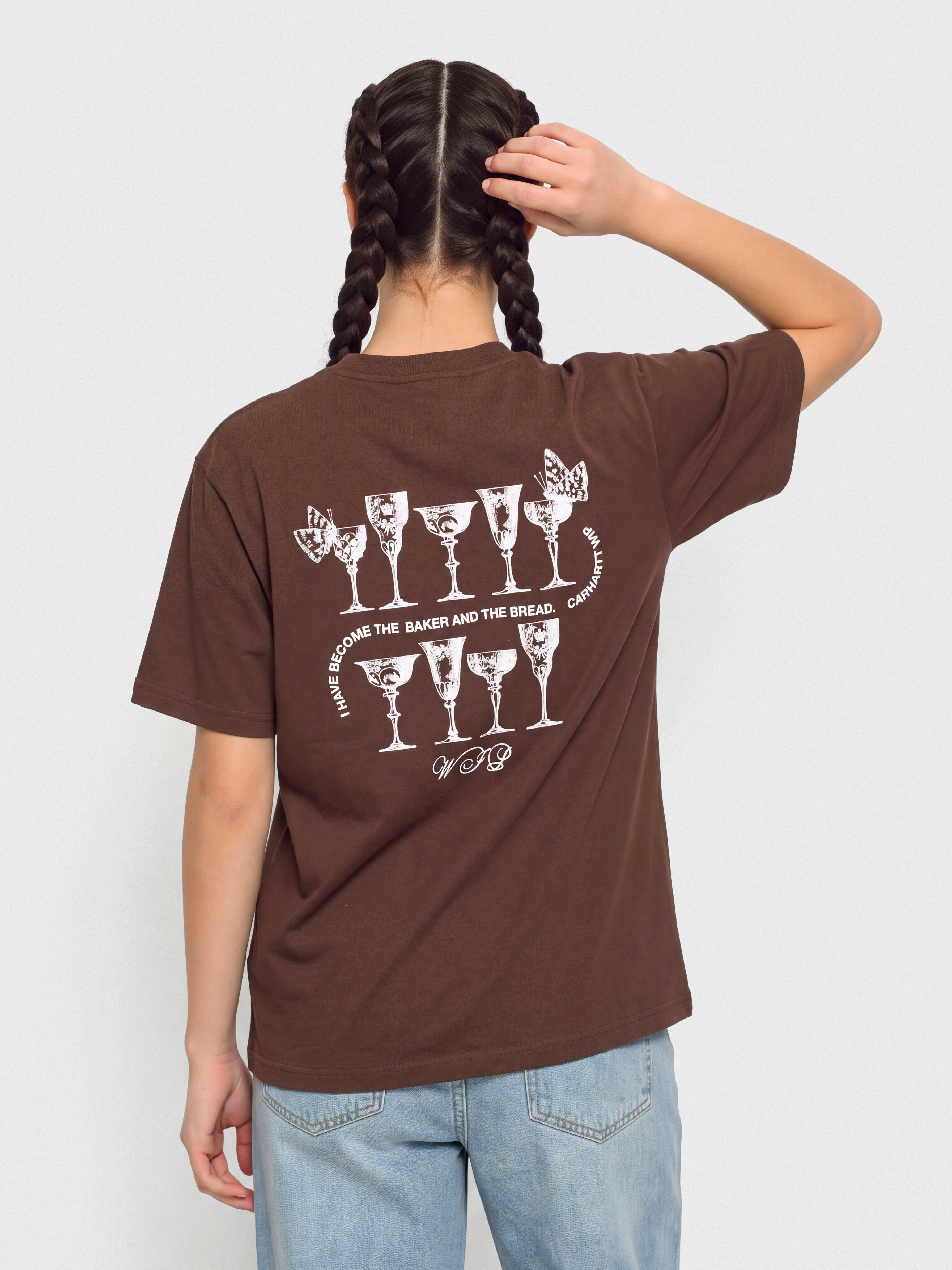 T-shirt Carhartt WIP Silver Cups Wmn (amarone)