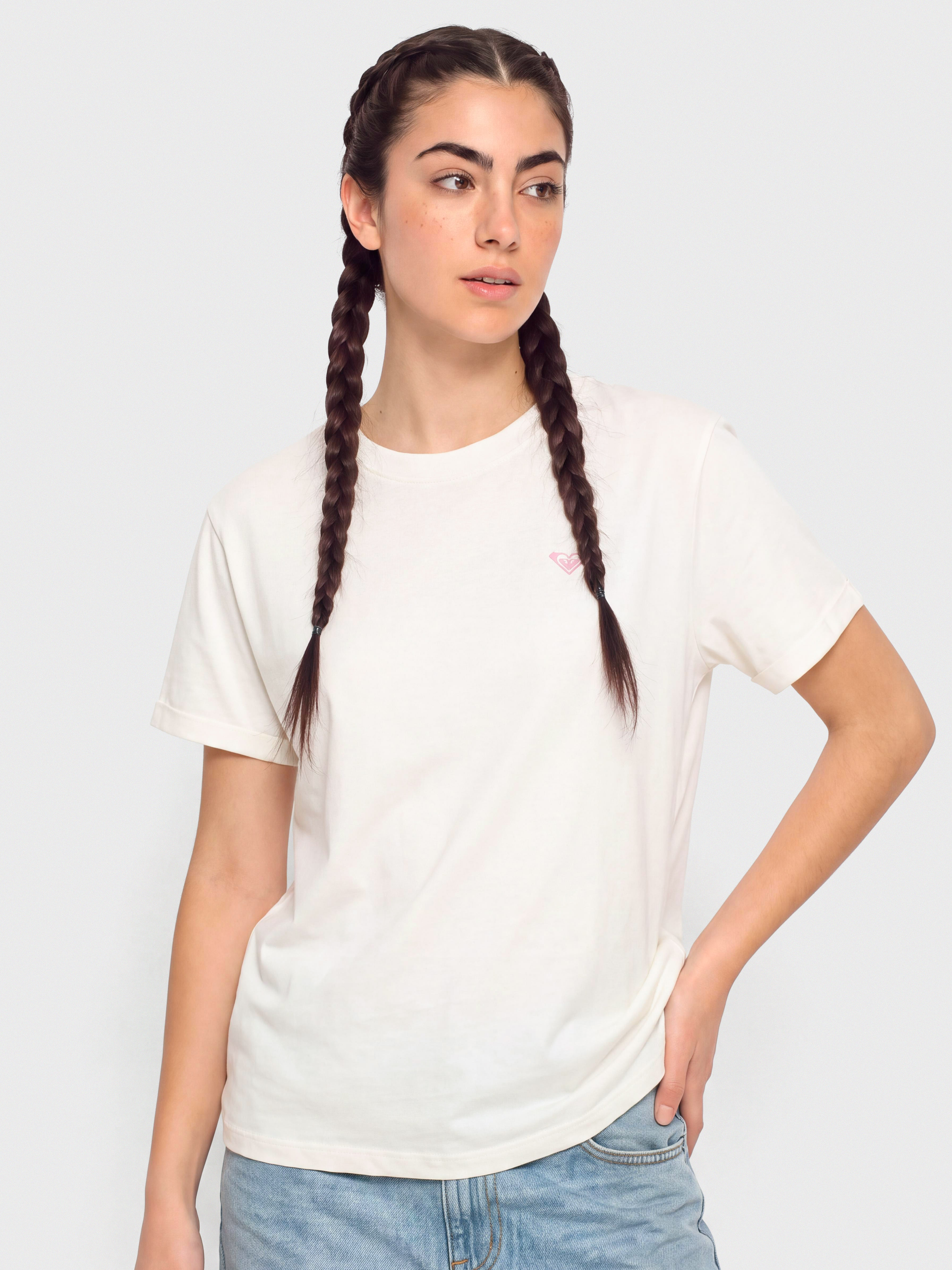 T-shirt Roxy Oceanregular Poster Wmn (coconut milk)