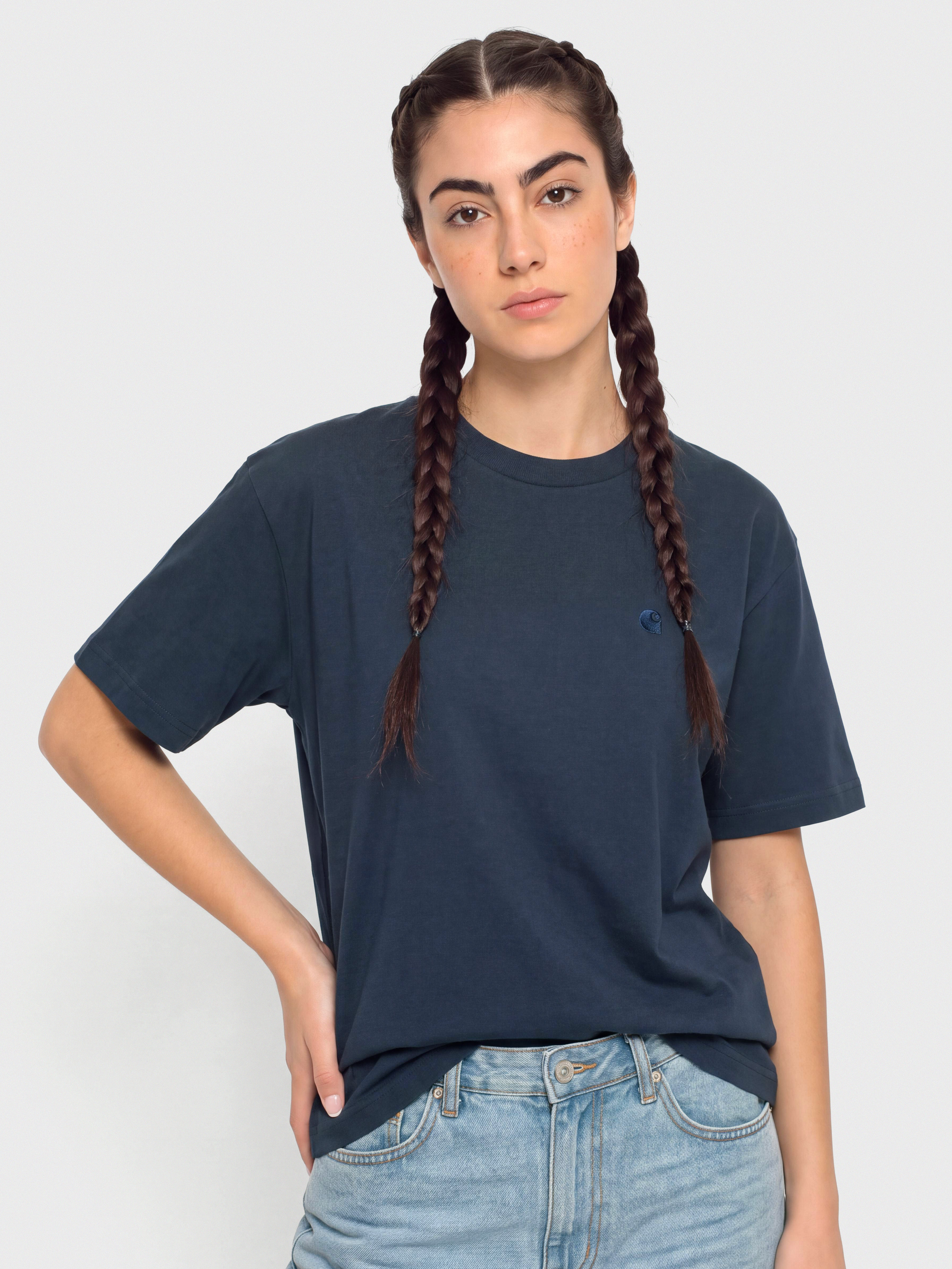 T-shirt Carhartt WIP Chester Wmn (blue)