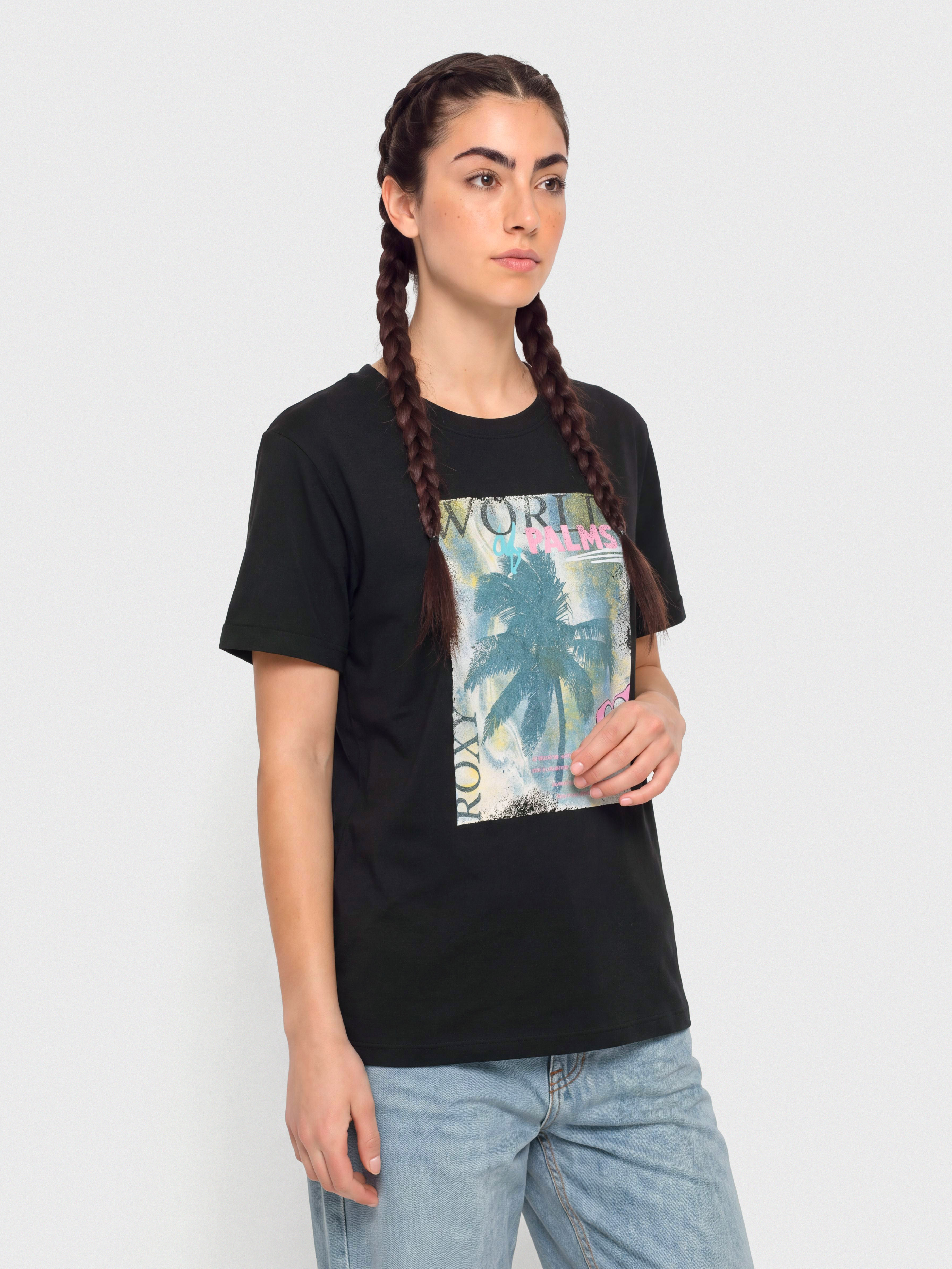T-shirt Roxy Oceanregular Poster Wmn (anthracite)