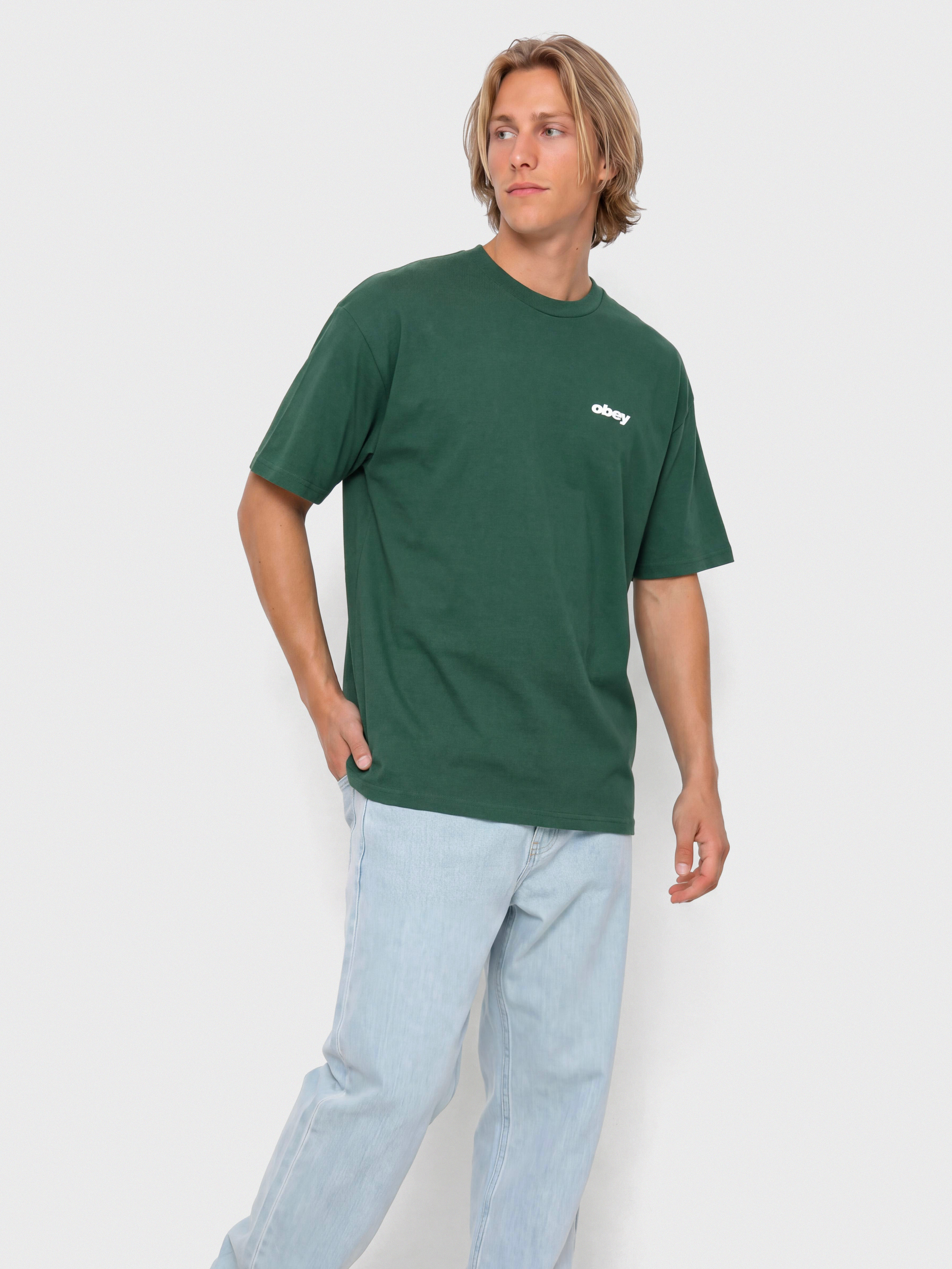T-shirt OBEY Stronger Together (rainforest)