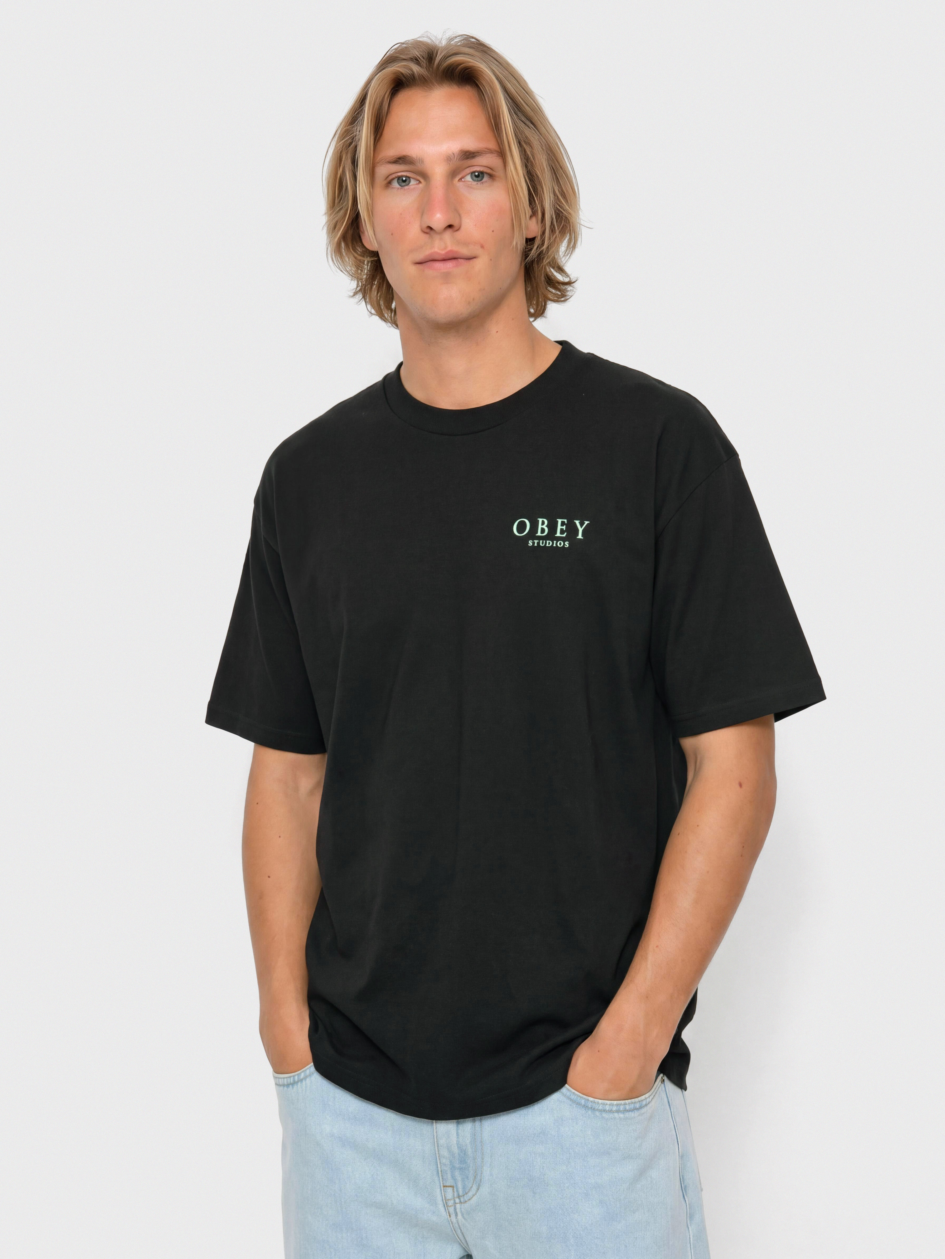 T-shirt OBEY Flores Robus (black)