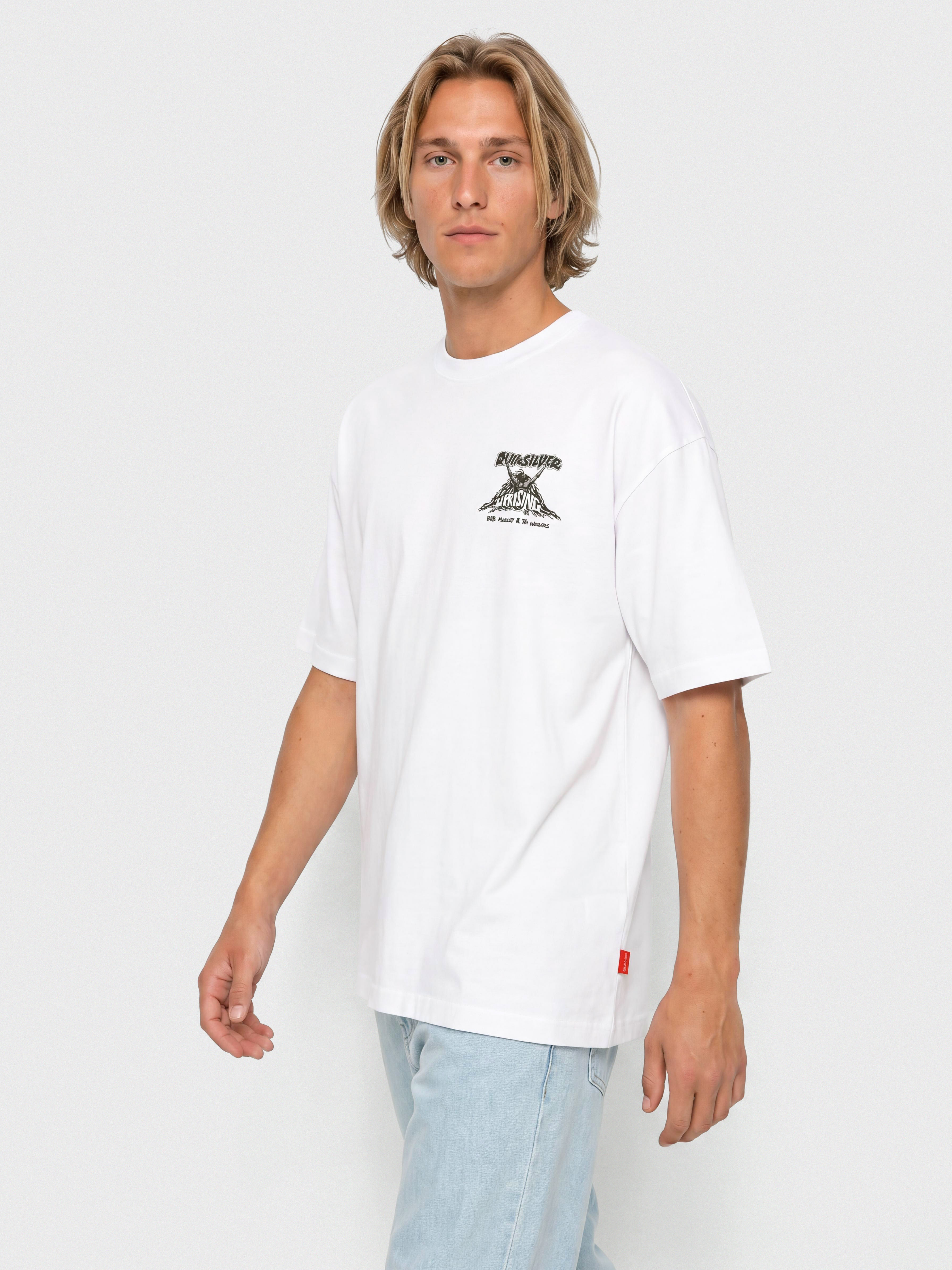T-shirt Quiksilver X Bob Uprising (snow white)