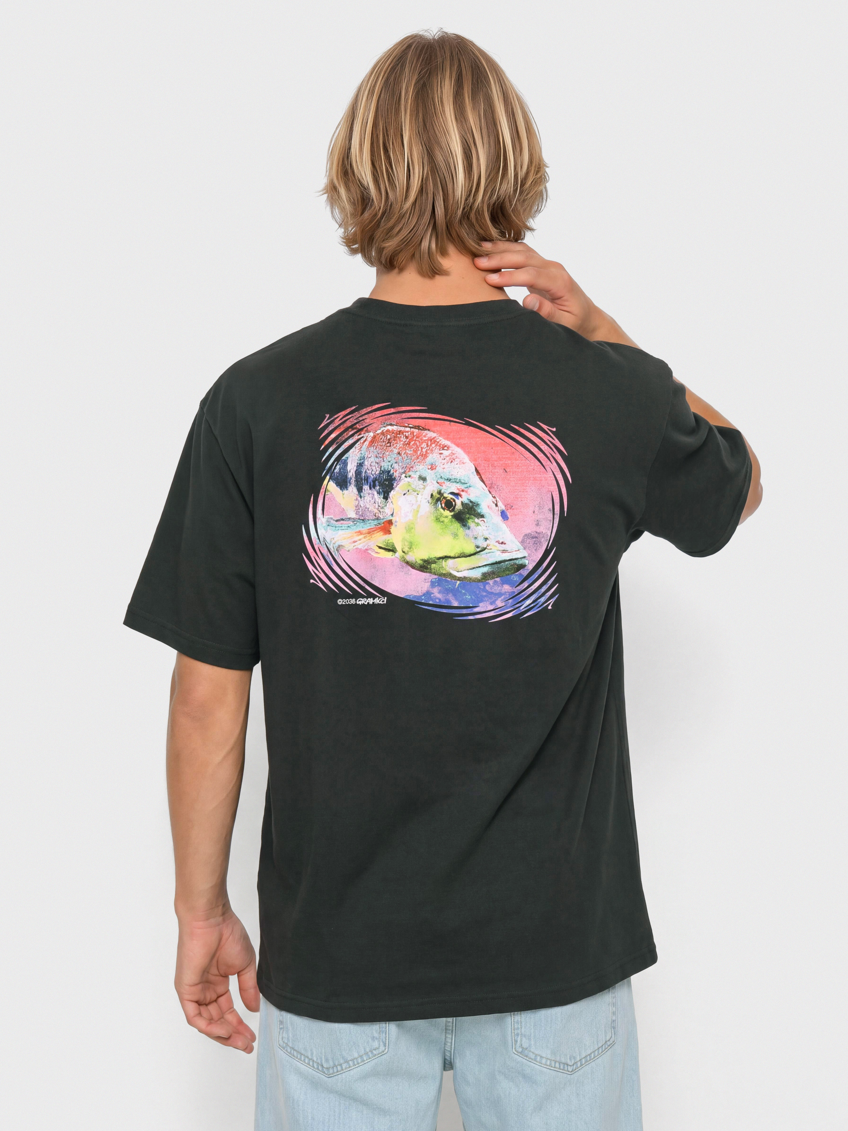 T-shirt Gramicci Bass (vintage black)