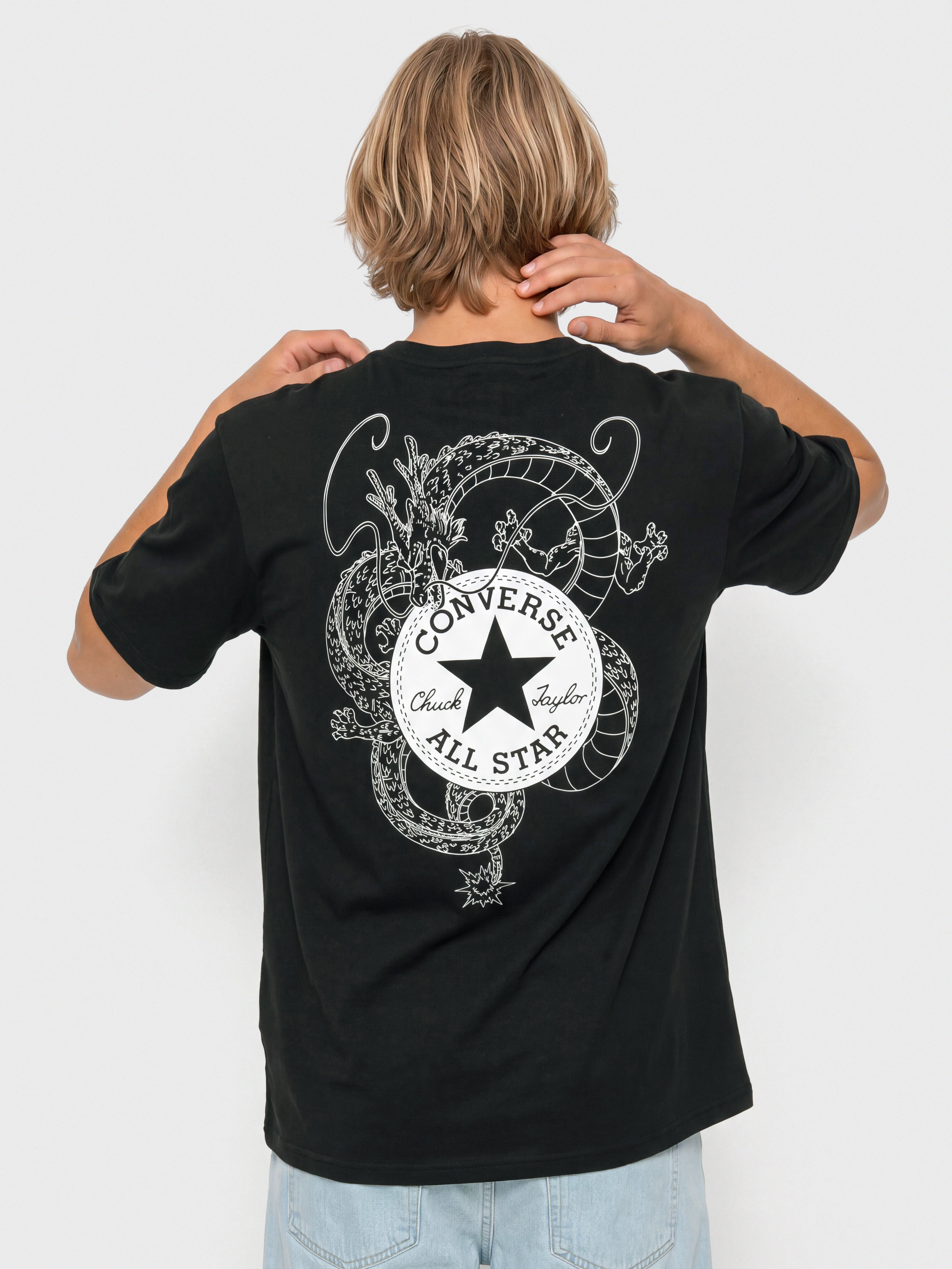 T-shirt Converse X Dragon Ball Z Shenron Chuck (converse black)