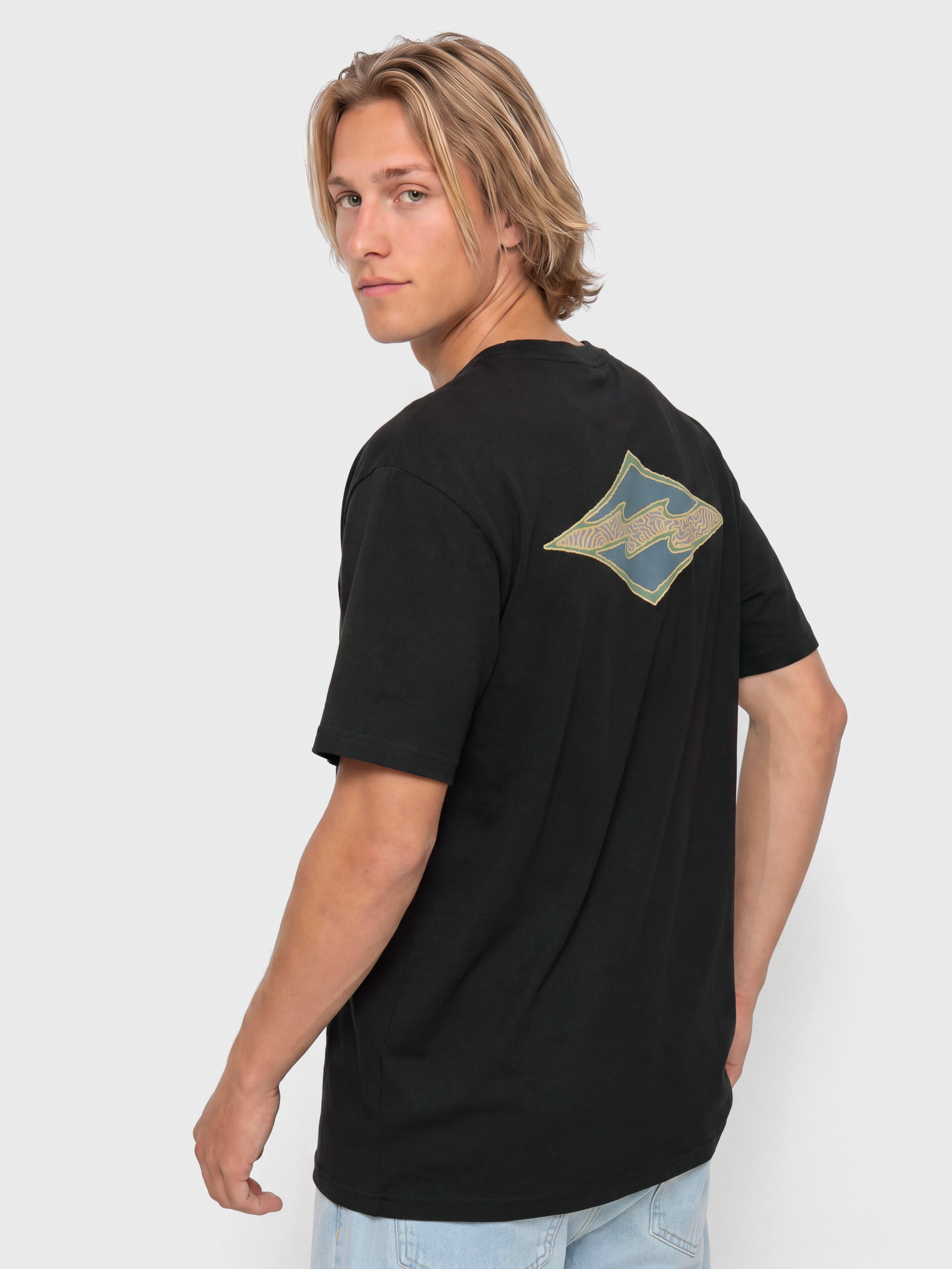 T-shirt Billabong Crayon Wave (black)