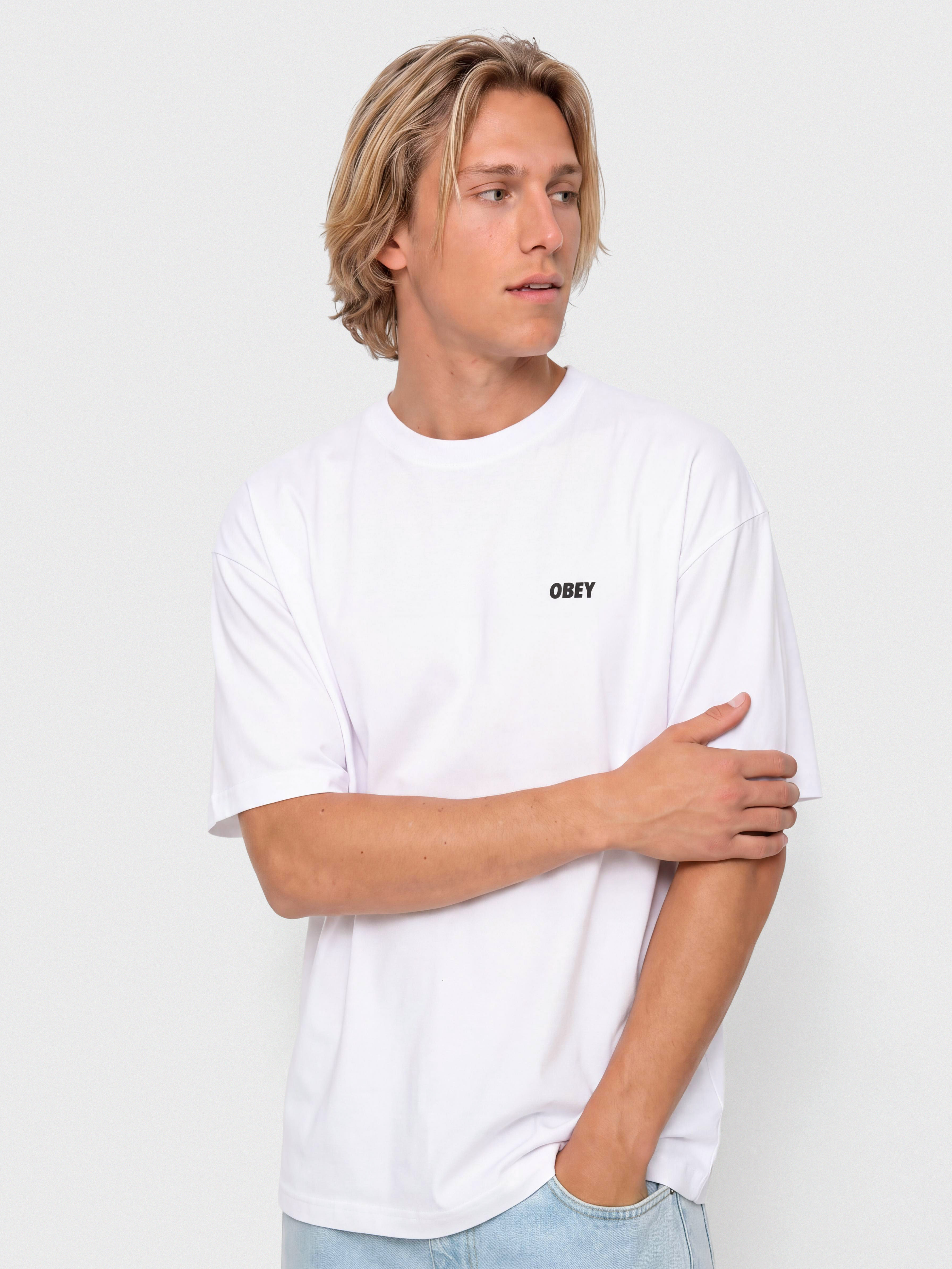 T-shirt OBEY Pastures (white)