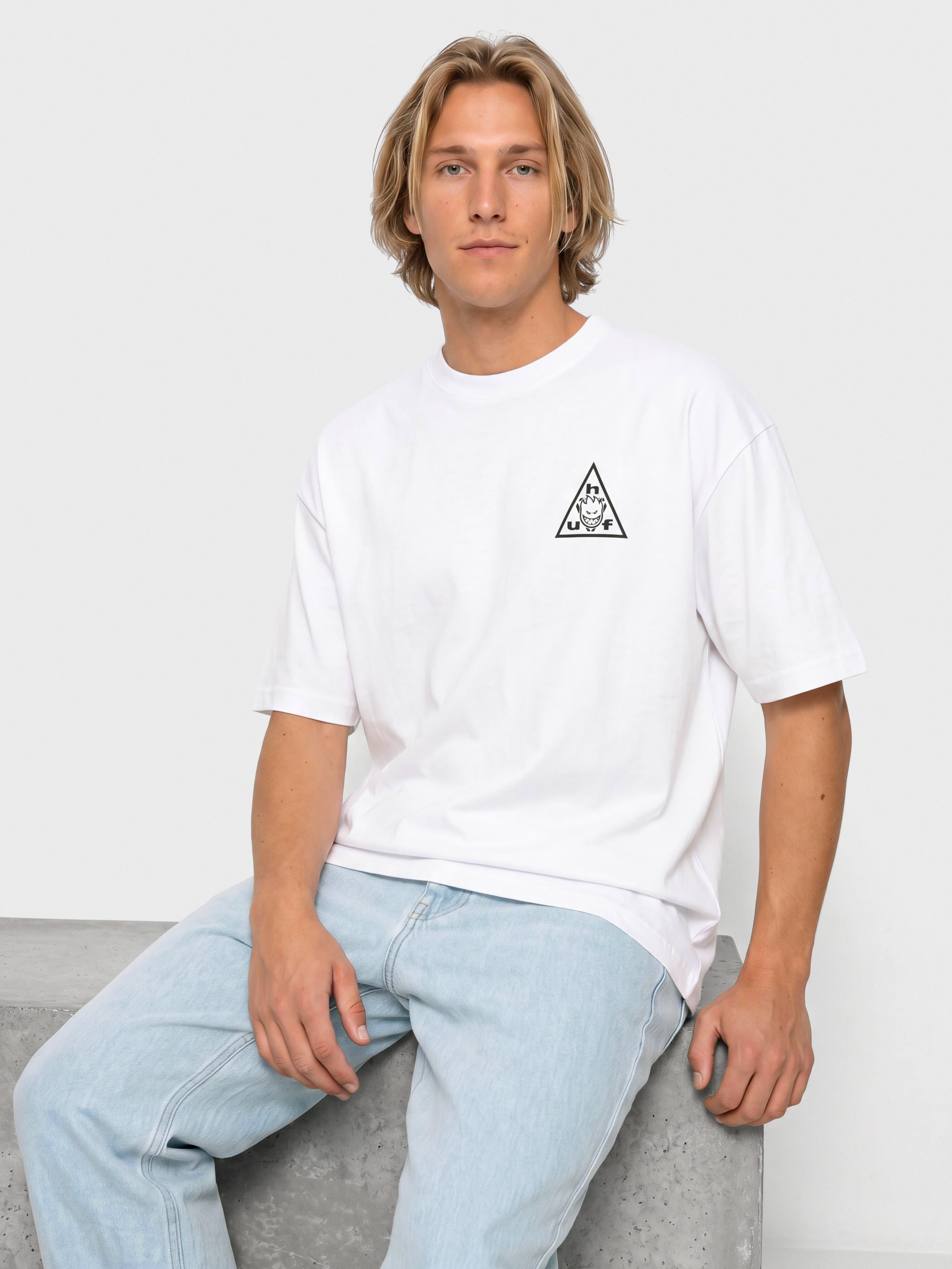 T-shirt HUF X Spitfire Sticker TT (white)