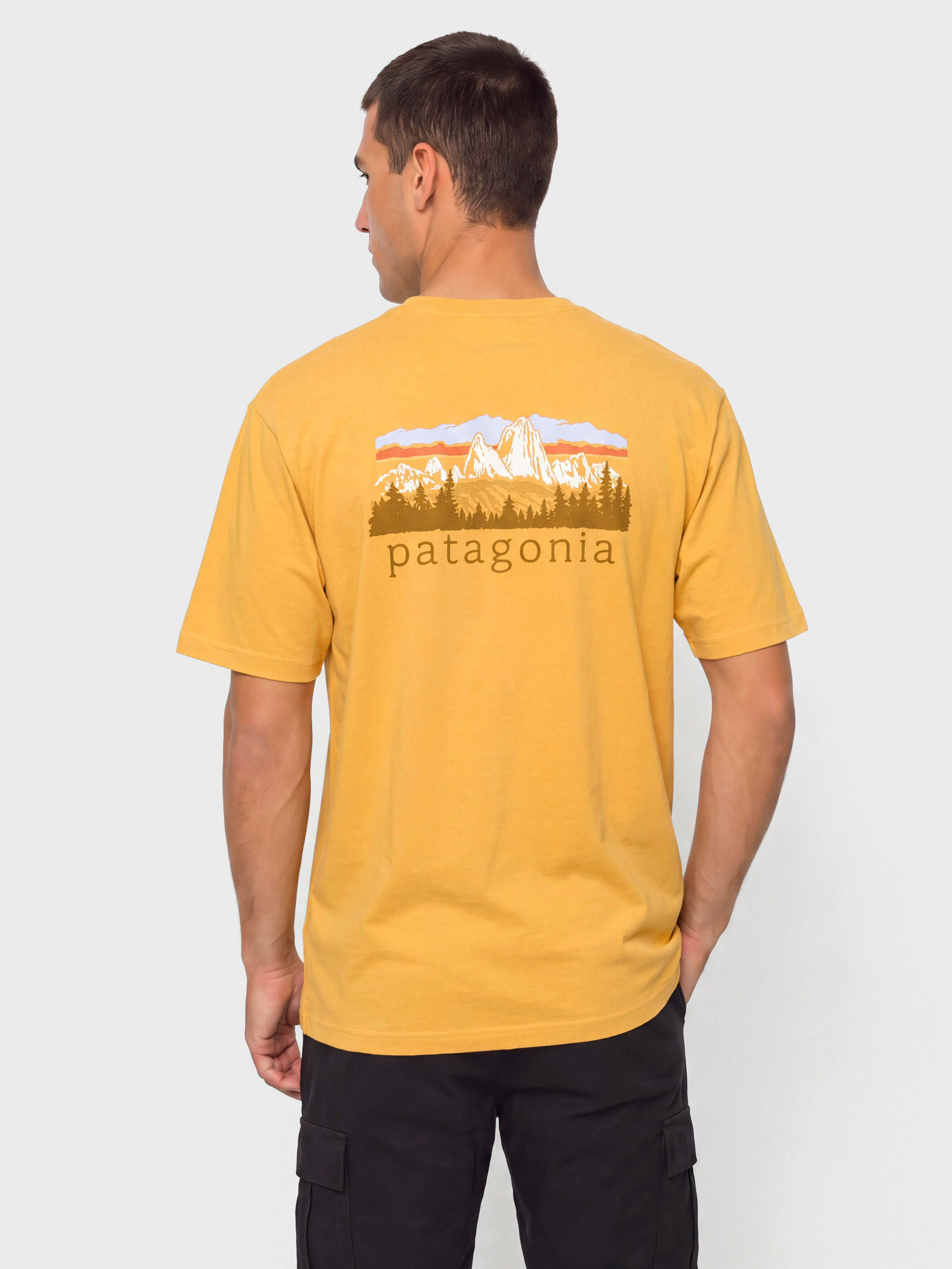 T-shirt Patagonia Fitz Roy Foothills (dried mango)