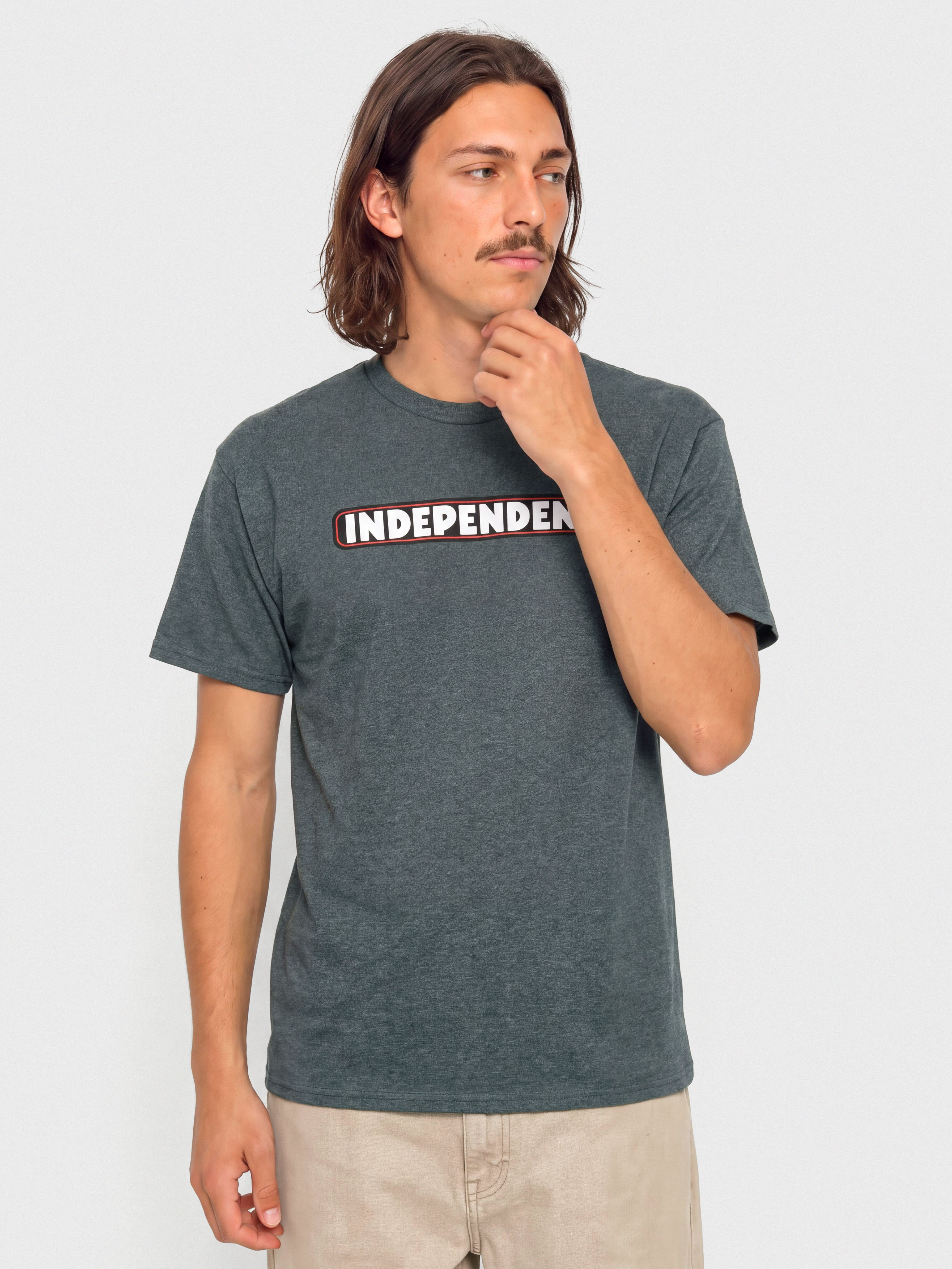 T-shirt Independent Bar Logo (dk hthr)