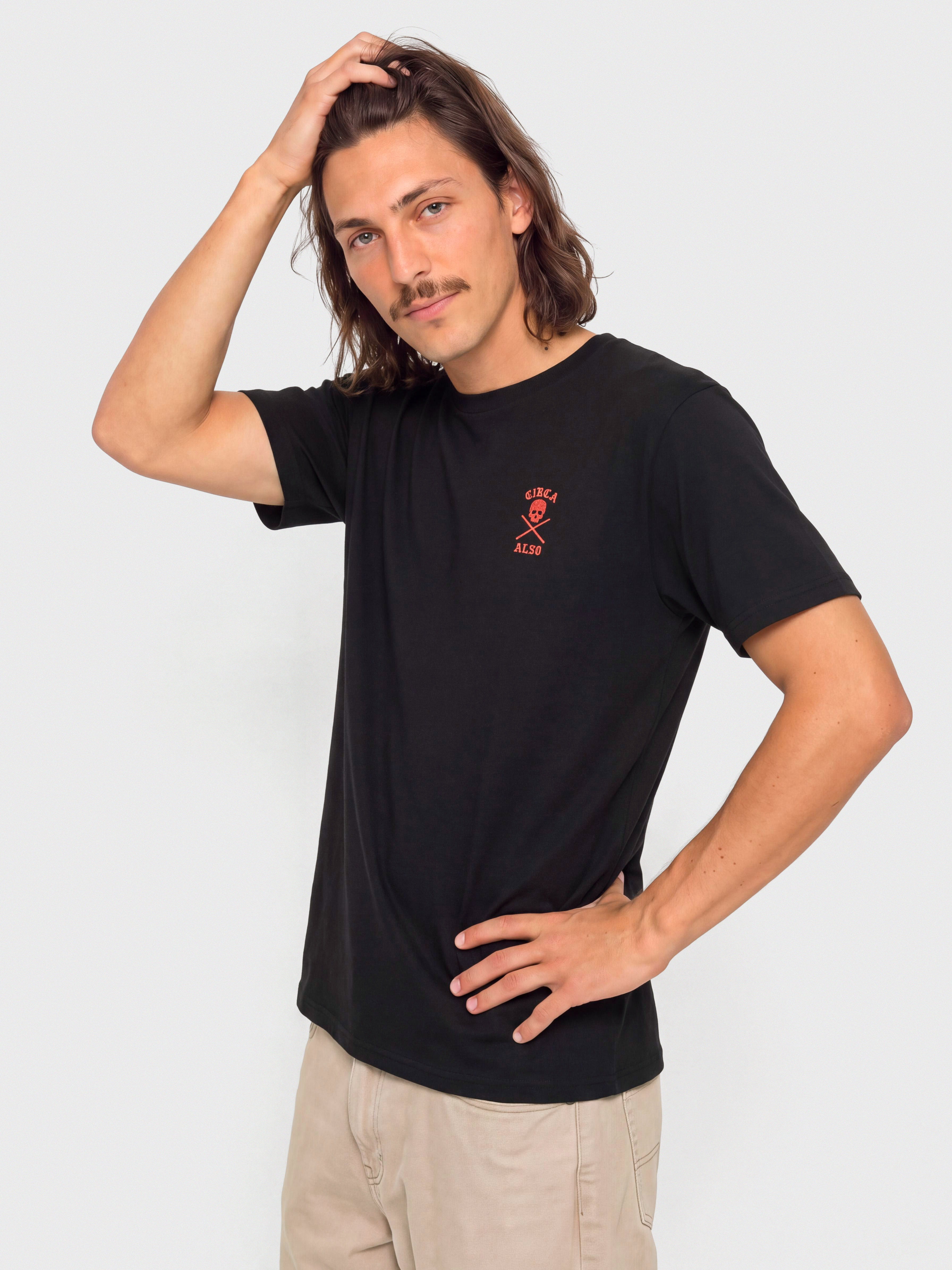 T-shirt Circa Al 50 Skull (black/red)