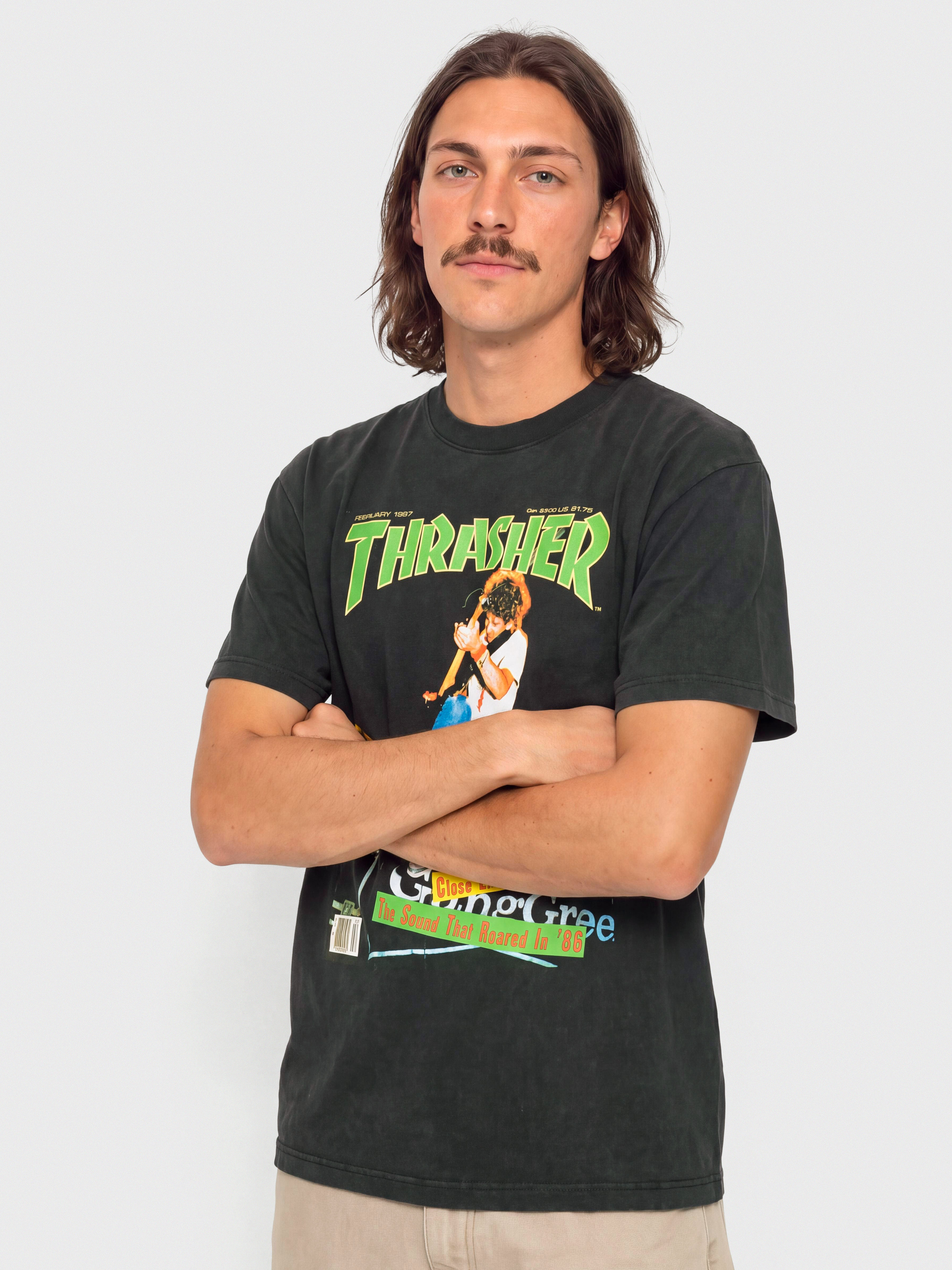 T-shirt Thrasher February 1987 (vintage black)