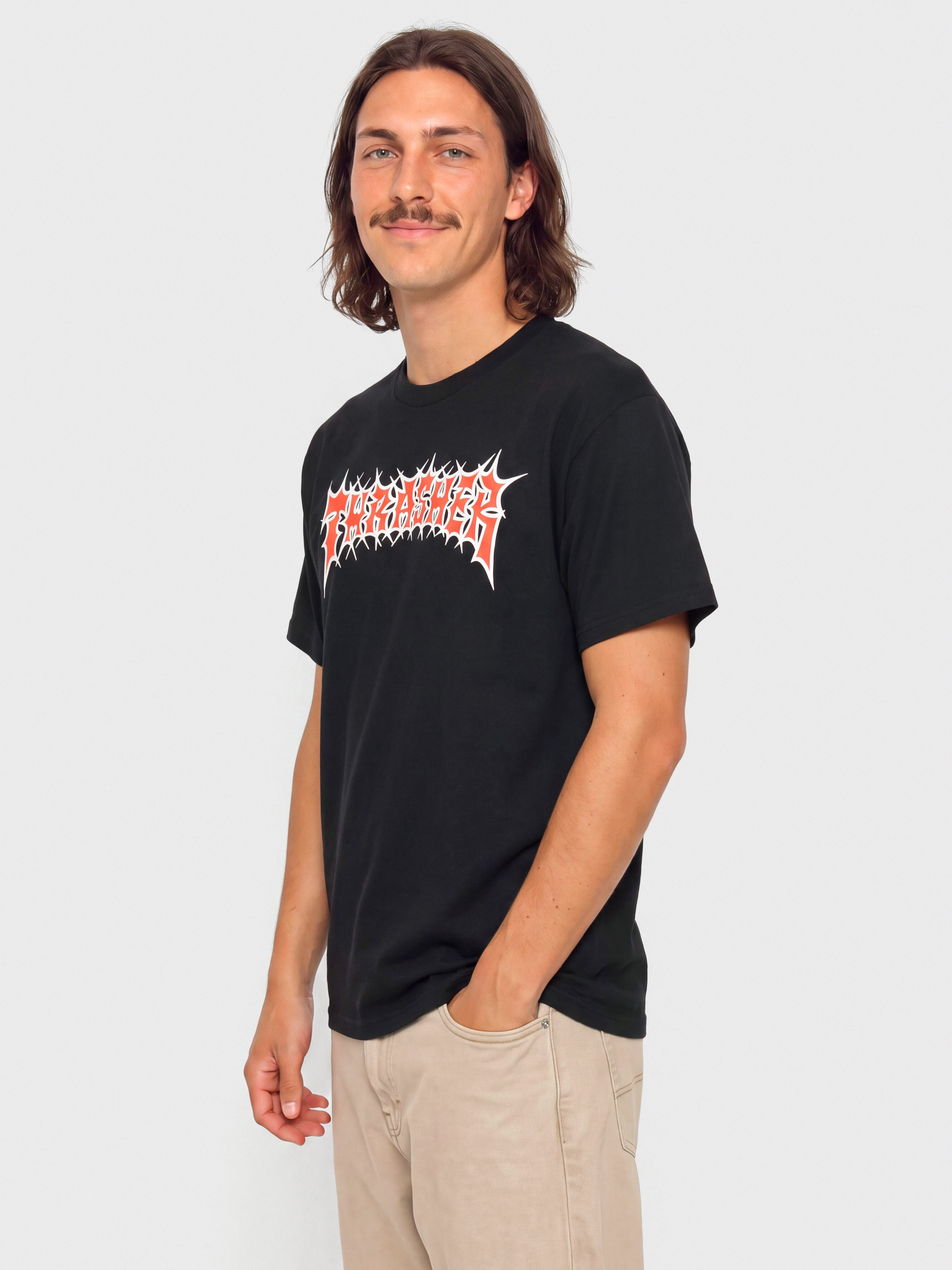 T-shirt Thrasher Spikey (black)