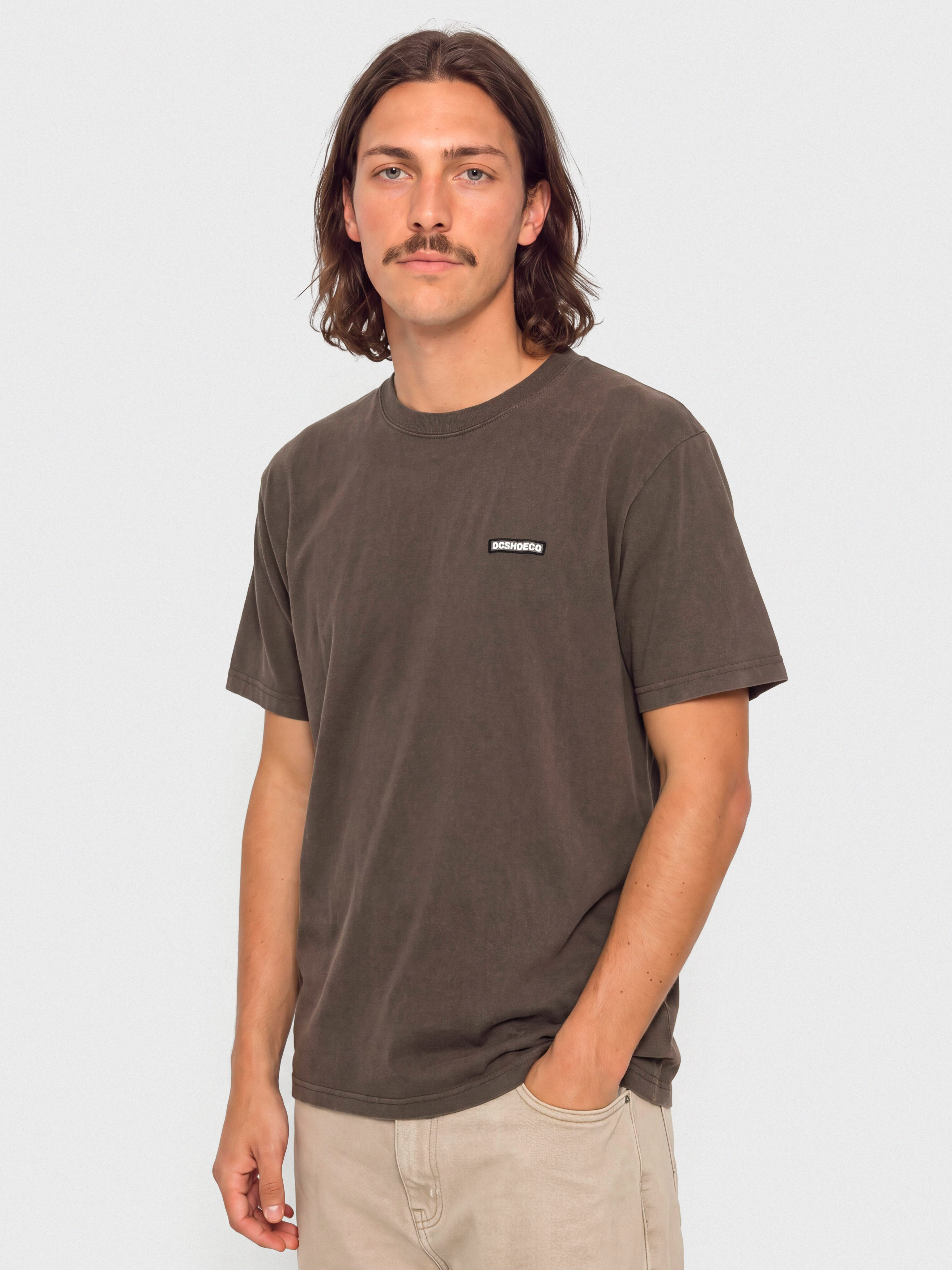 T-shirt DC Patch It Washed (coffee bean)