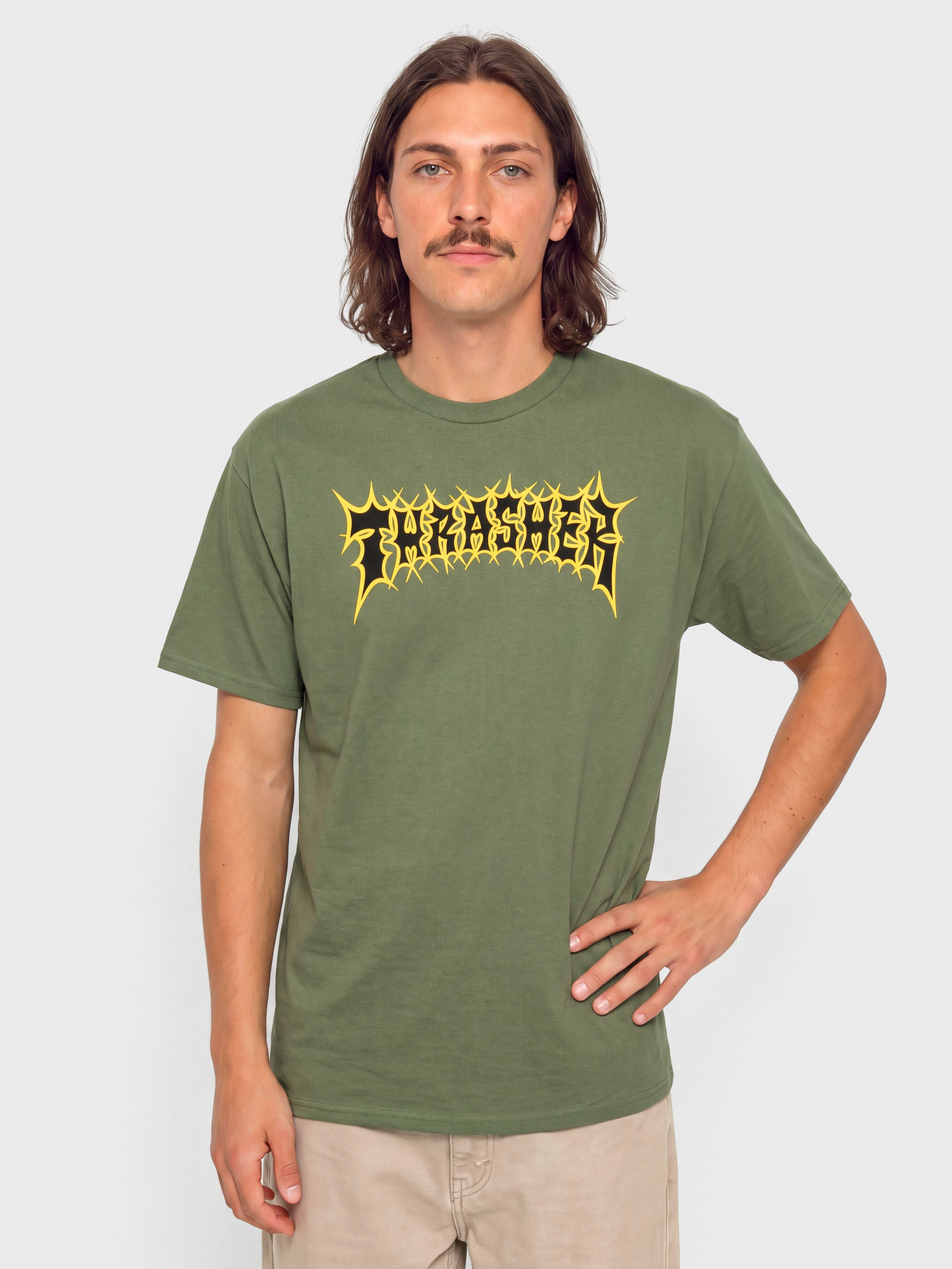 T-shirt Thrasher Spikey (military green)