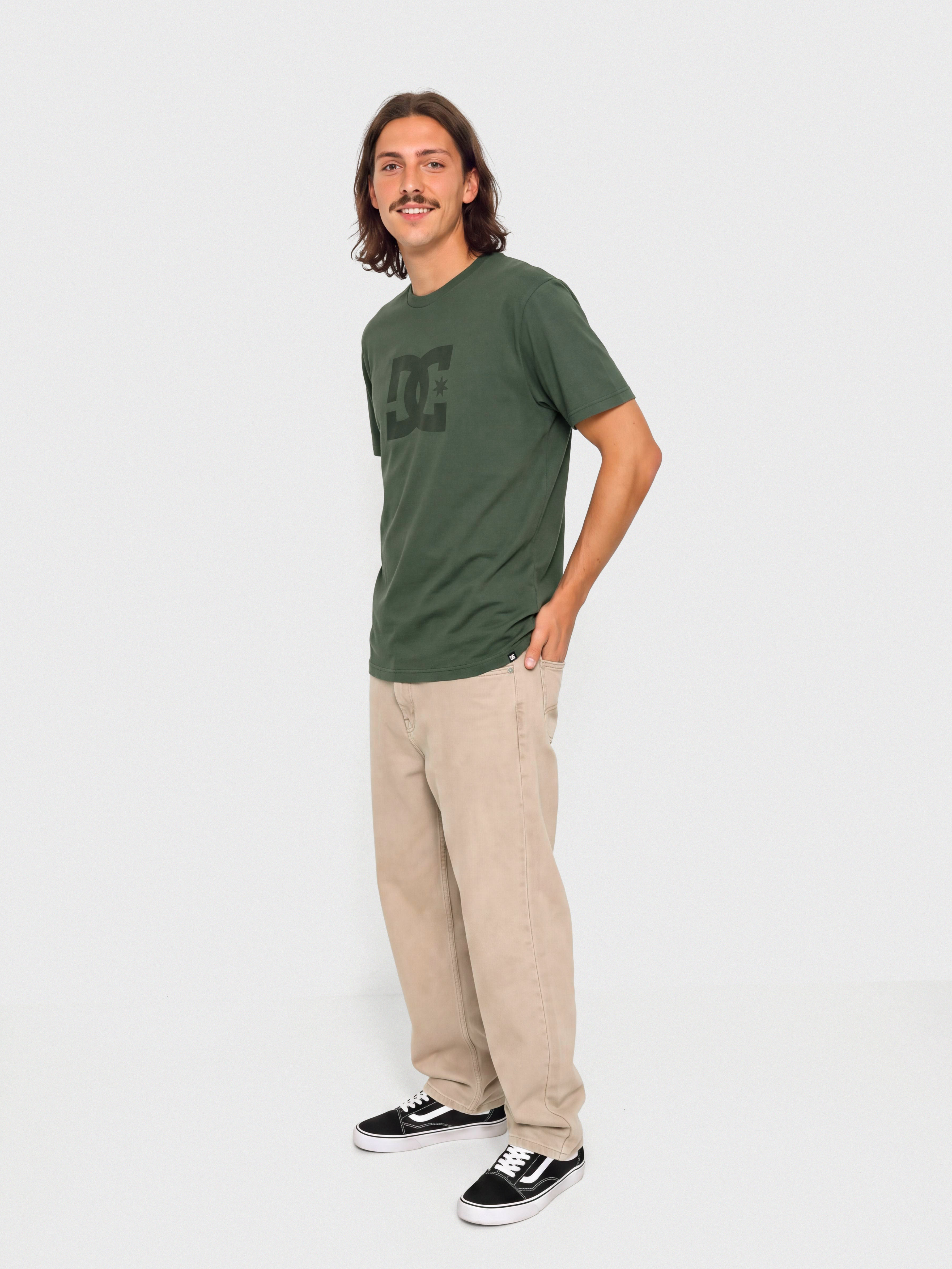 T-shirt DC Star Pigment Dye Hss (deep forest)