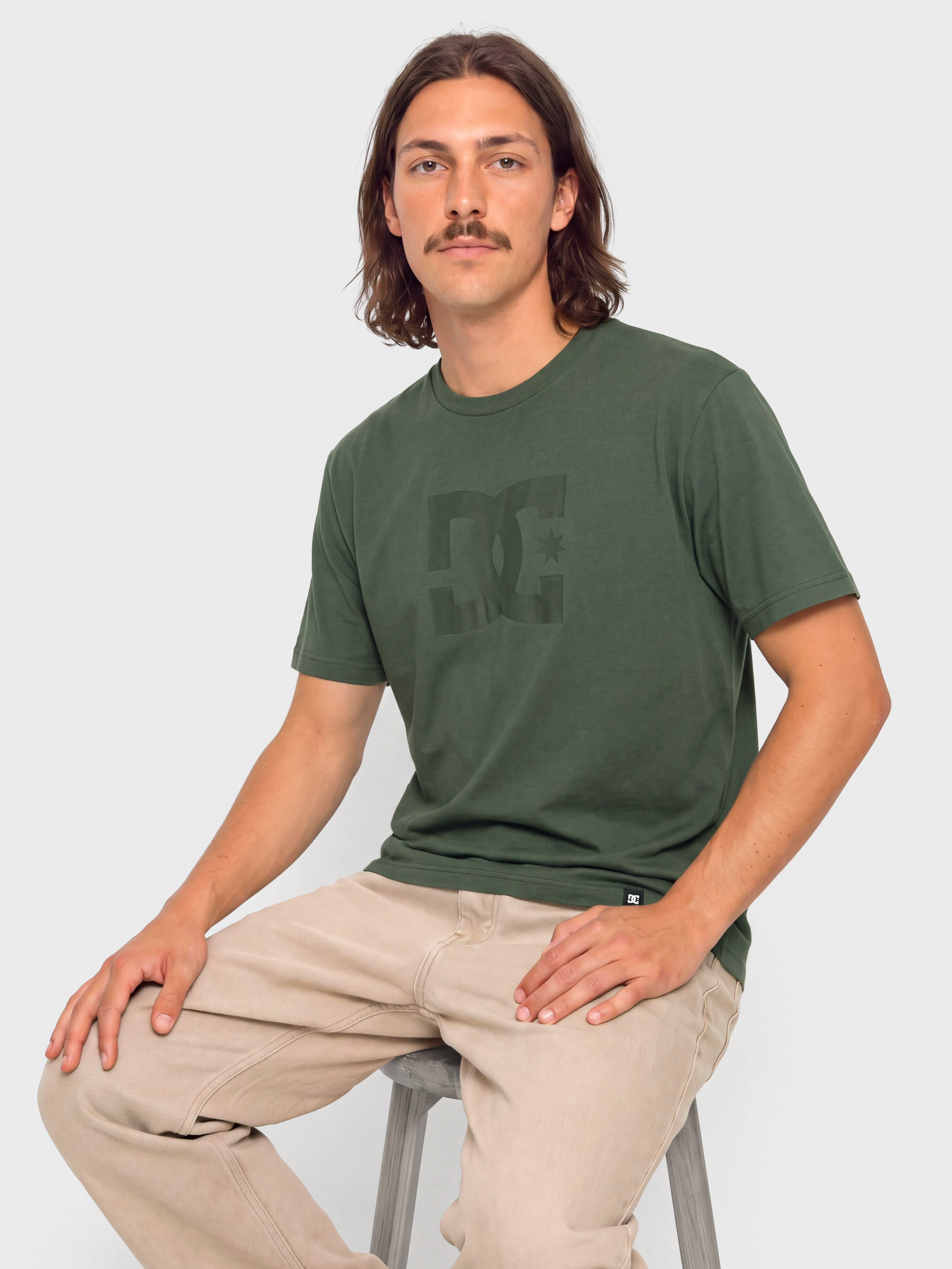 T-shirt DC Star Pigment Dye Hss (deep forest)