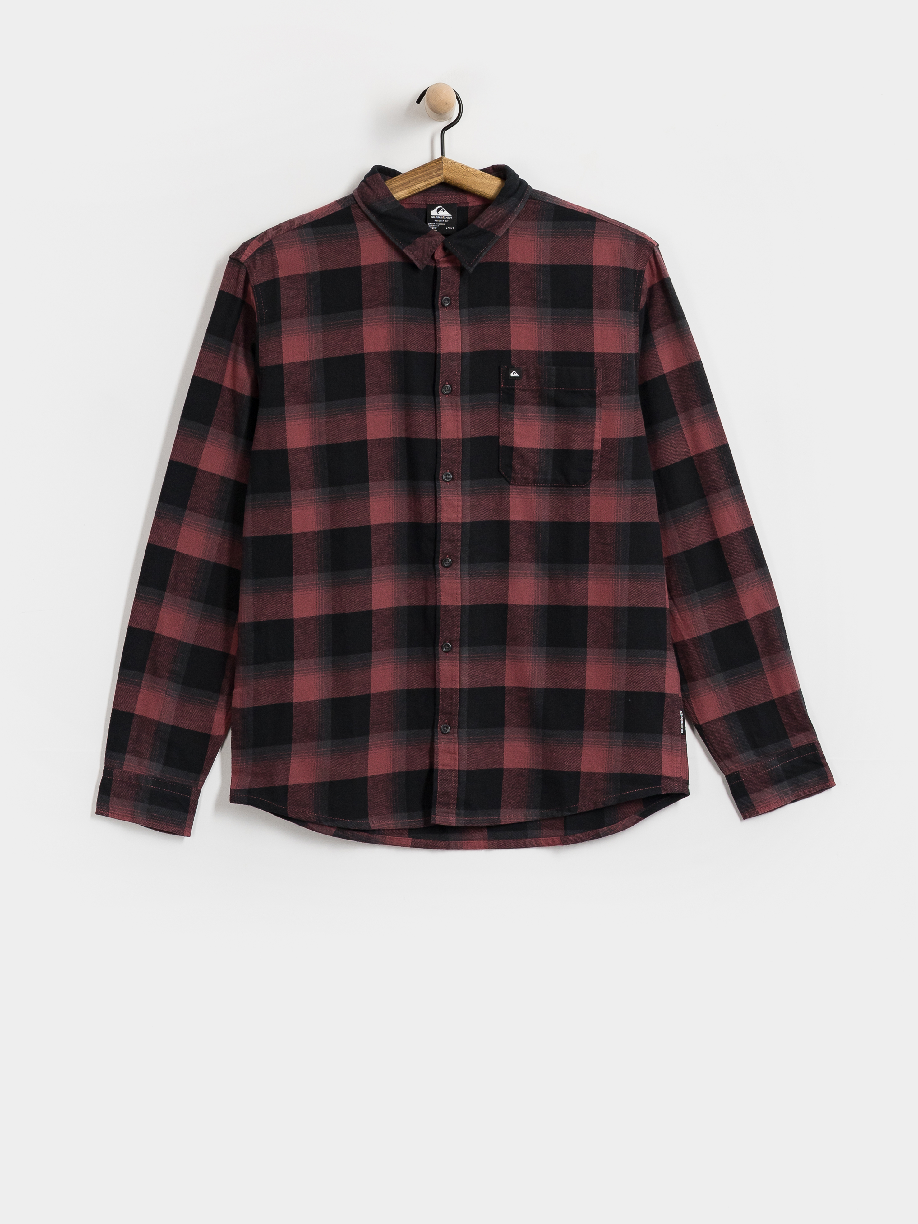 Koszula Quiksilver Motherfly Plaid (oxblood red motherfly)