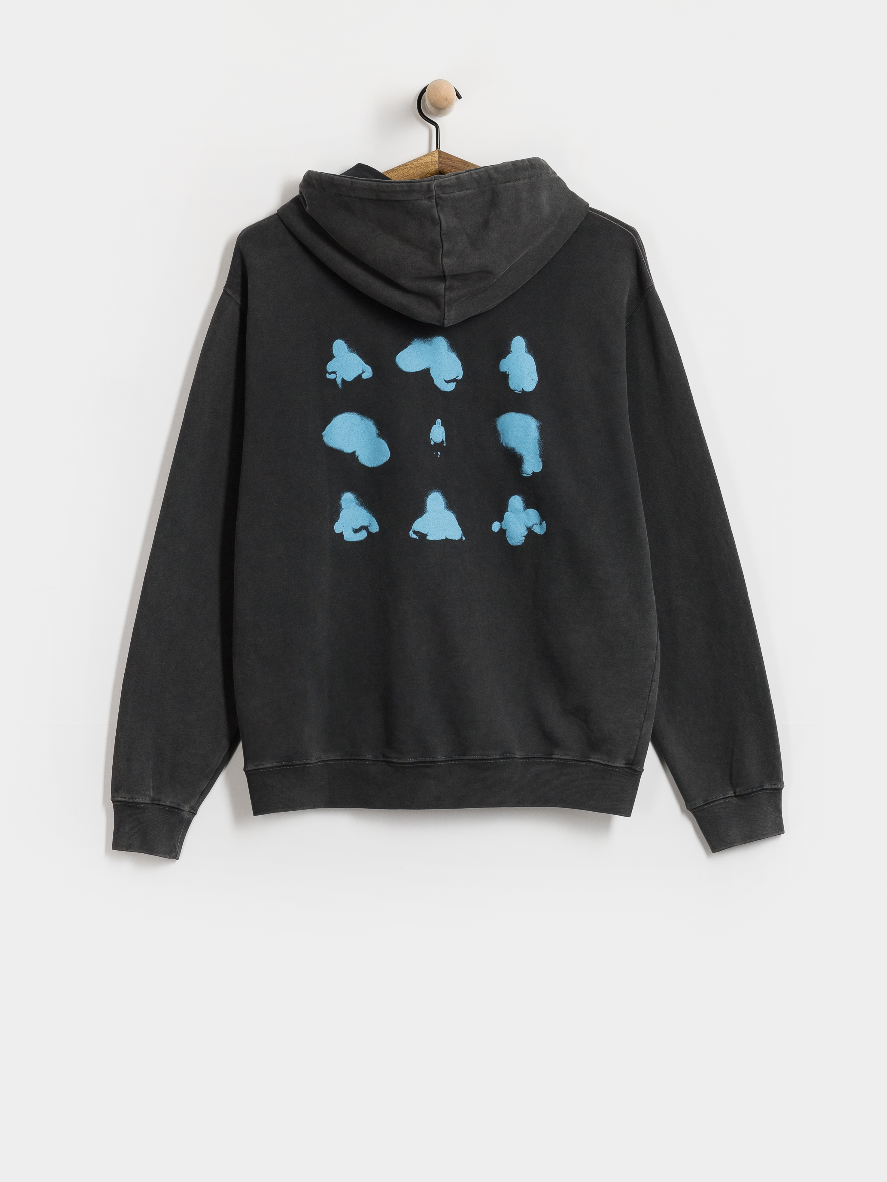 Bluza z kapturem Polar Skate Fighting Myself HD (silver black)