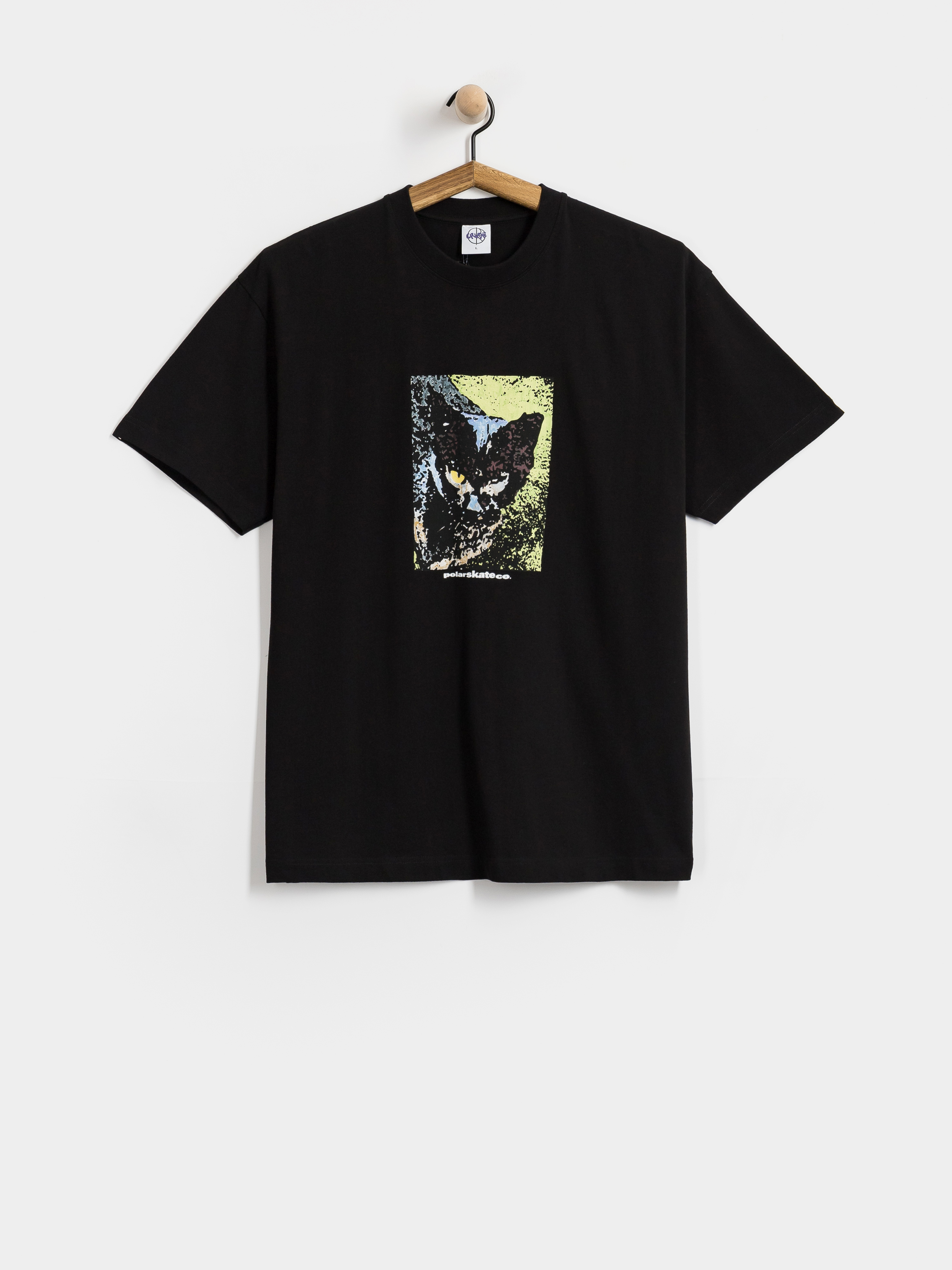 T-shirt Polar Skate Cat (black)