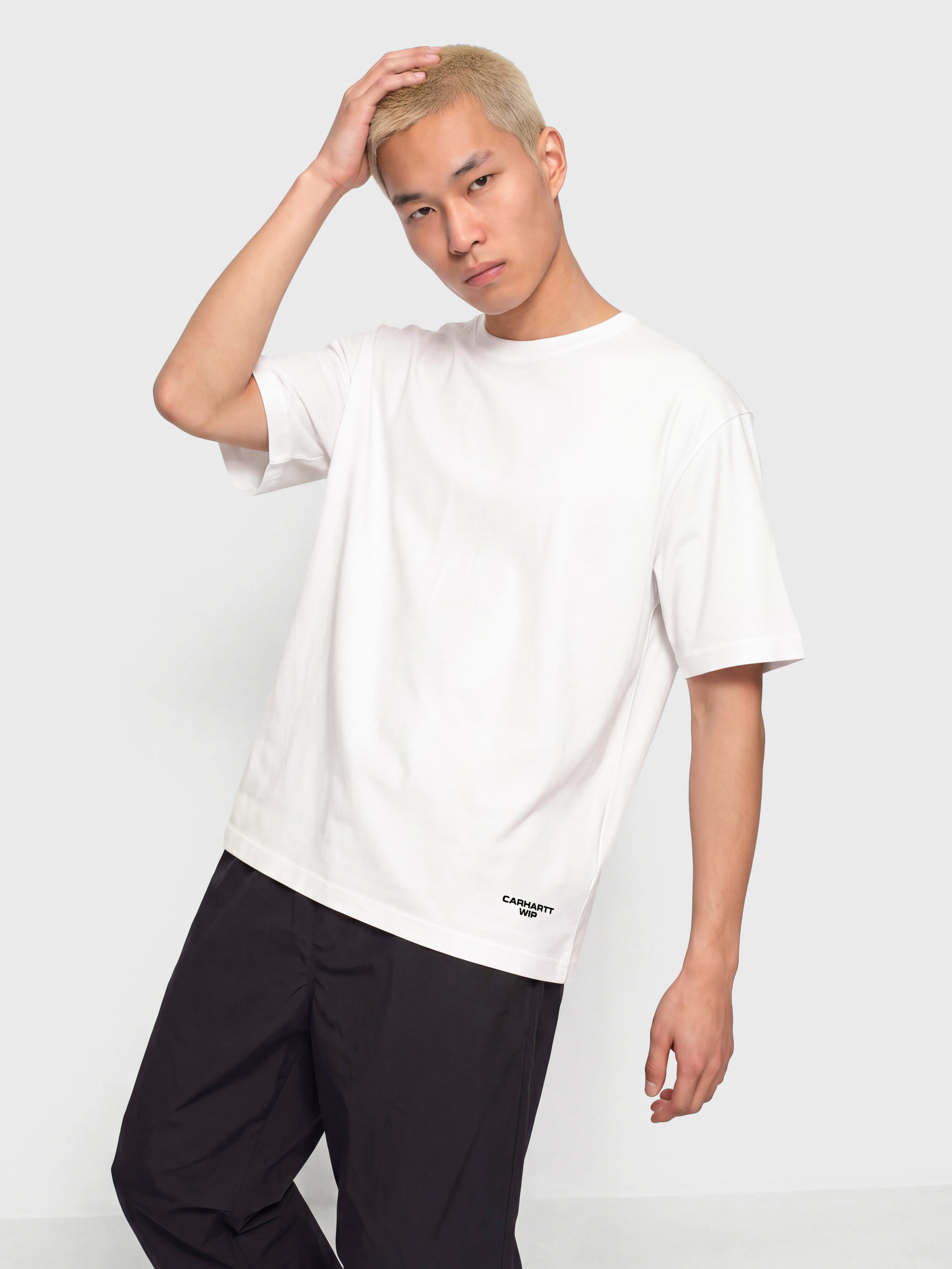 T-shirt Carhartt WIP Chapter Script (white/black)