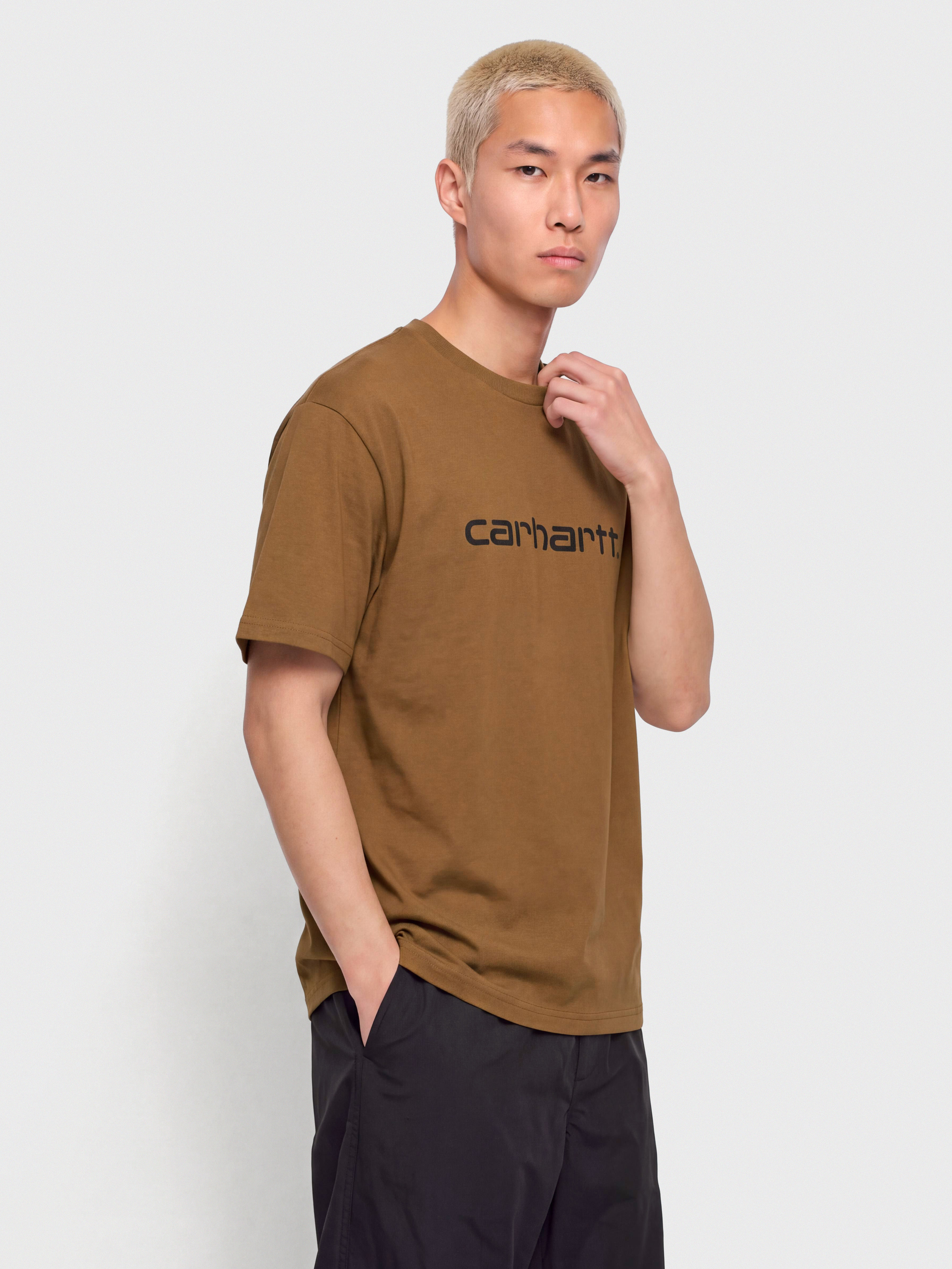 T-shirt Carhartt WIP Script (wip h brown/black)