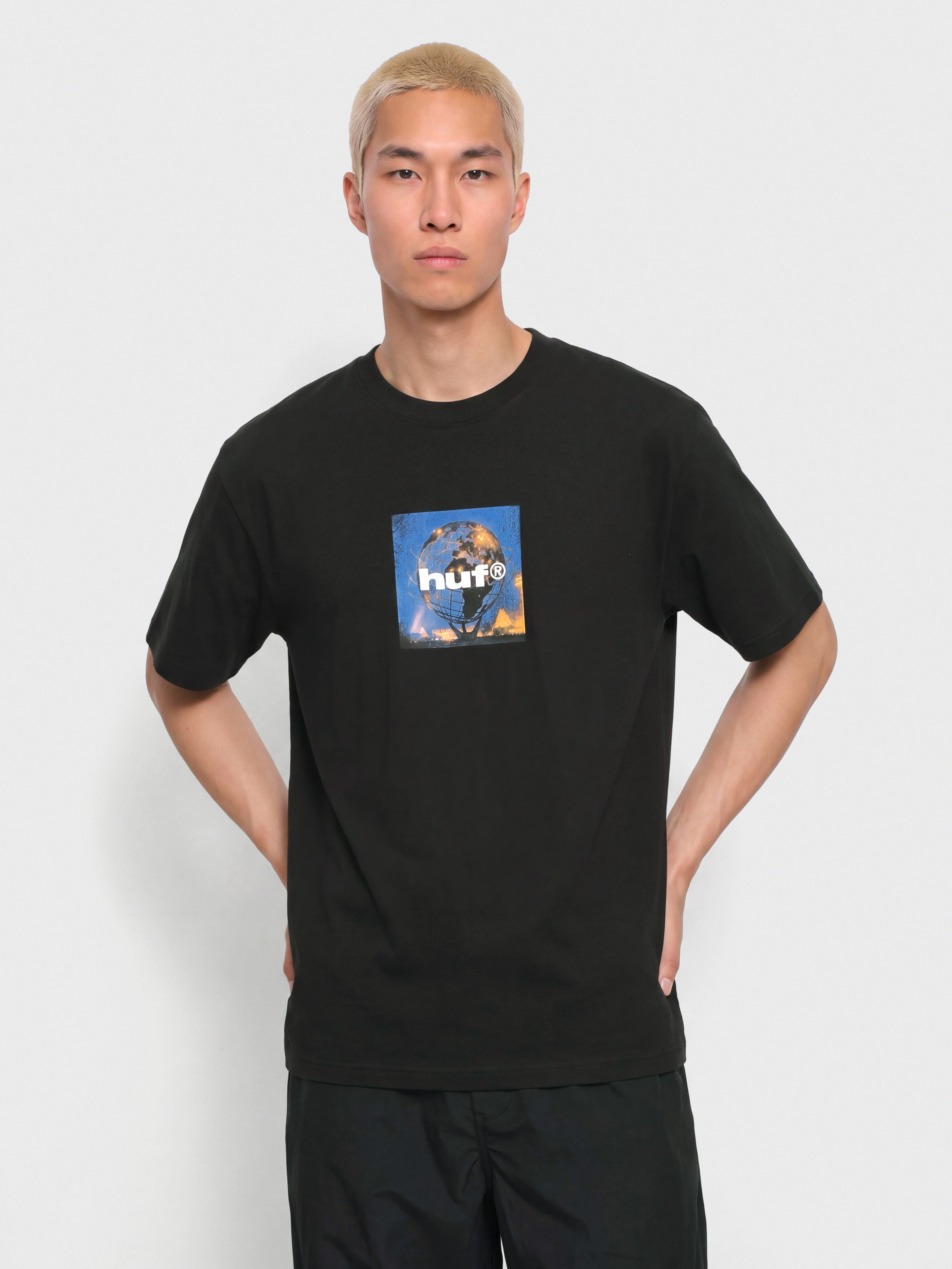 T-shirt HUF Unisphere (black)
