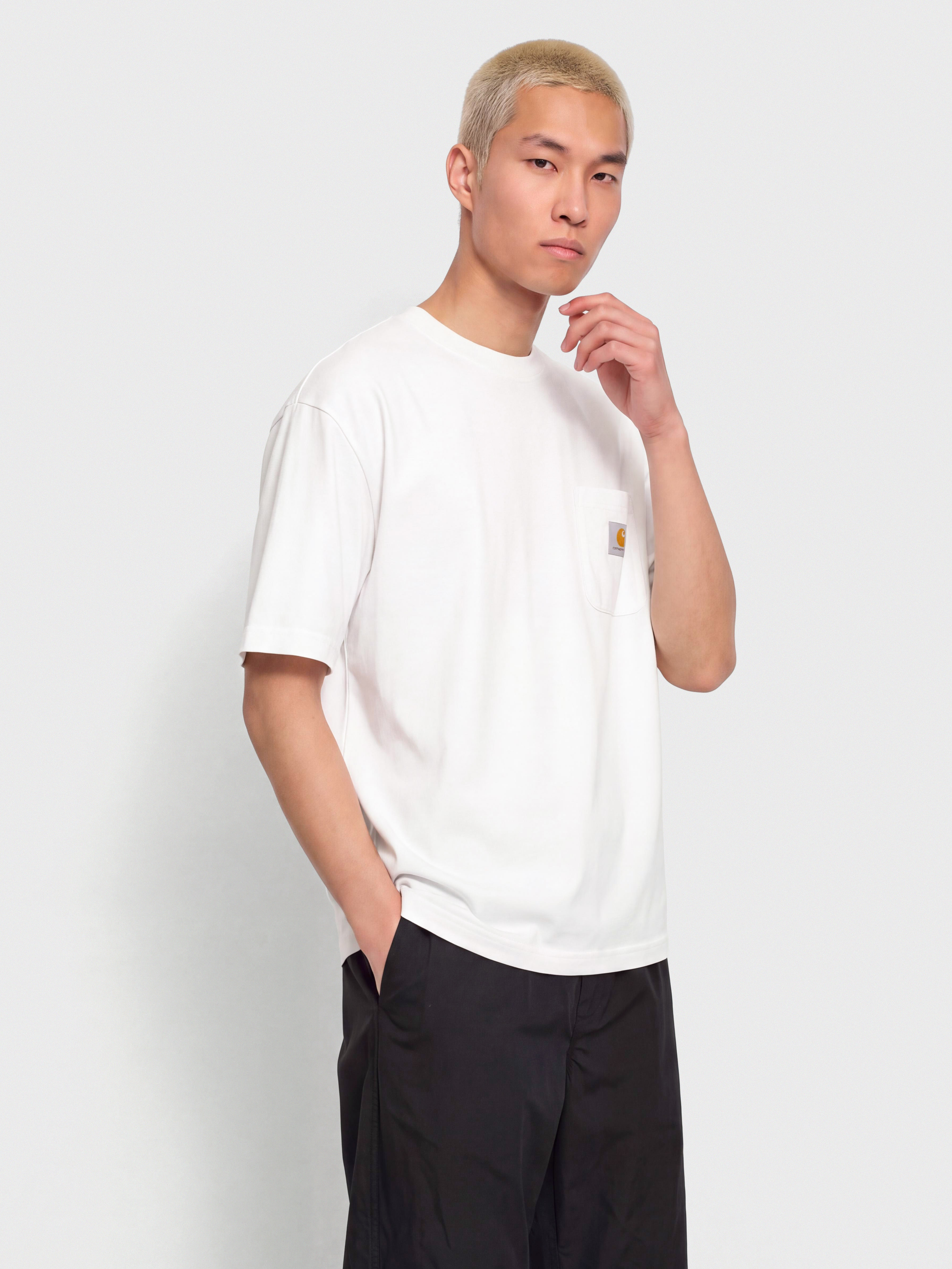 T-shirt Carhartt WIP Work Pocket (white)