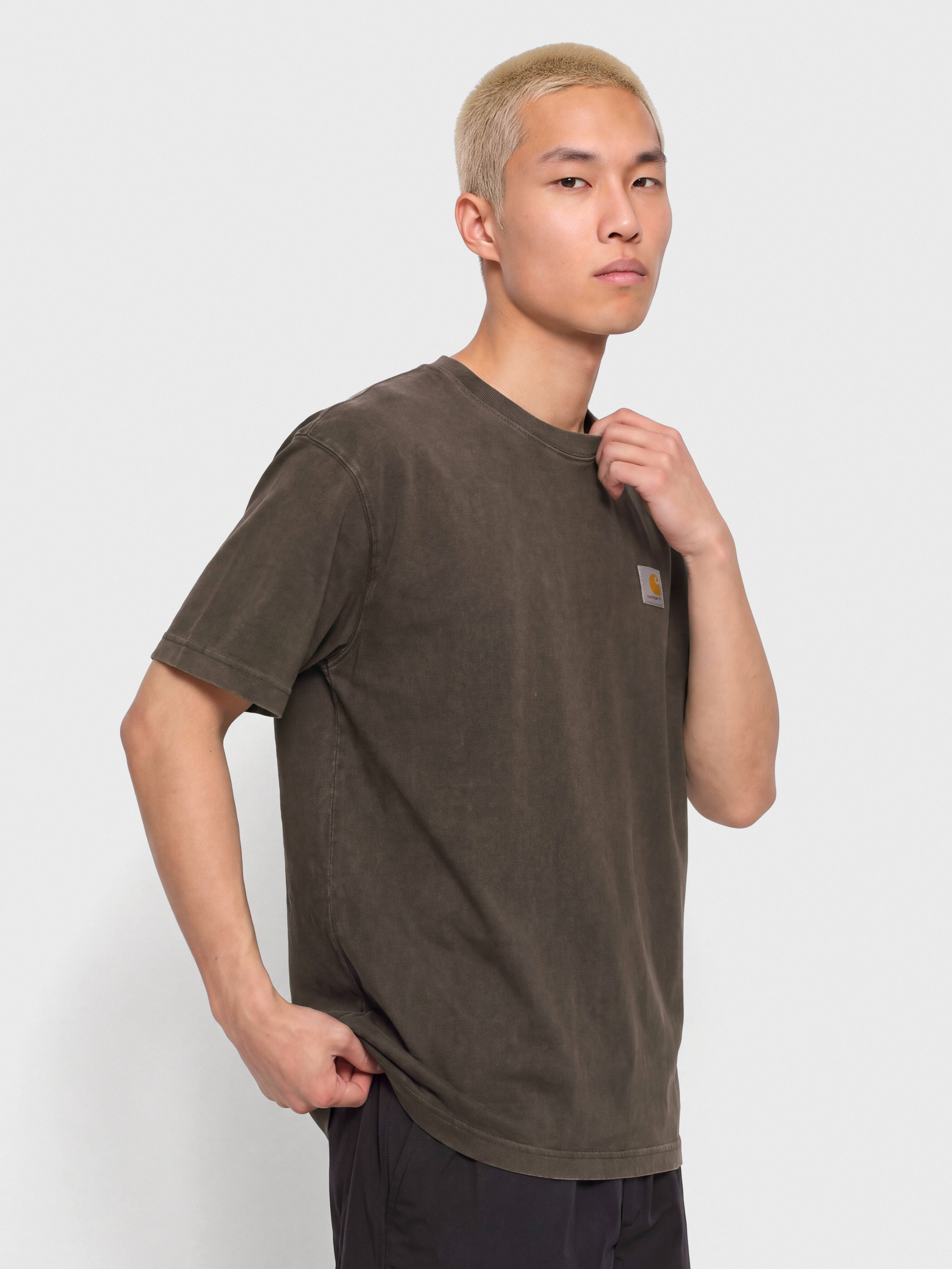 T-shirt Carhartt WIP Vista (tobacco/garment dyed)
