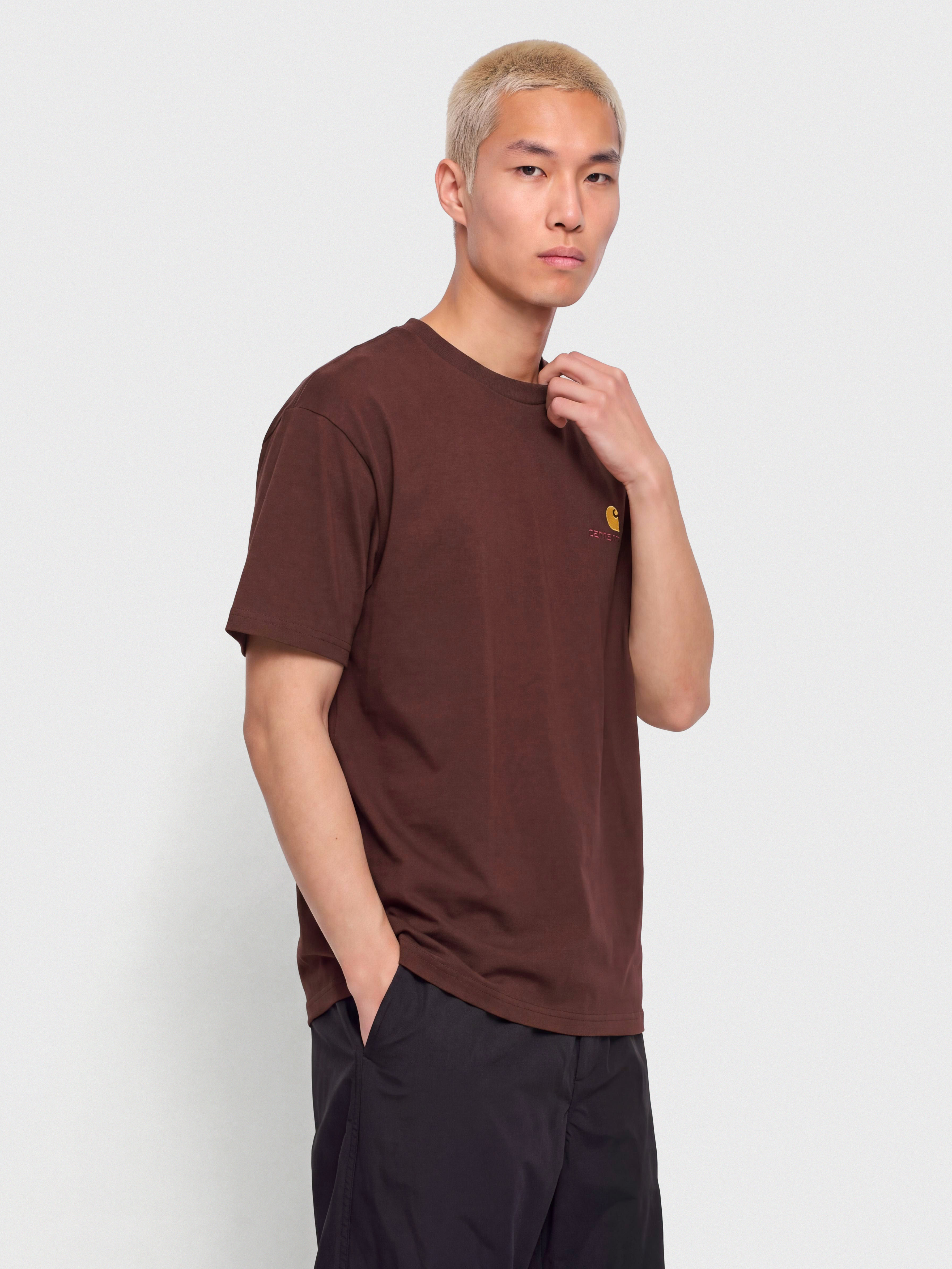 T-shirt Carhartt WIP American Script (amarone)