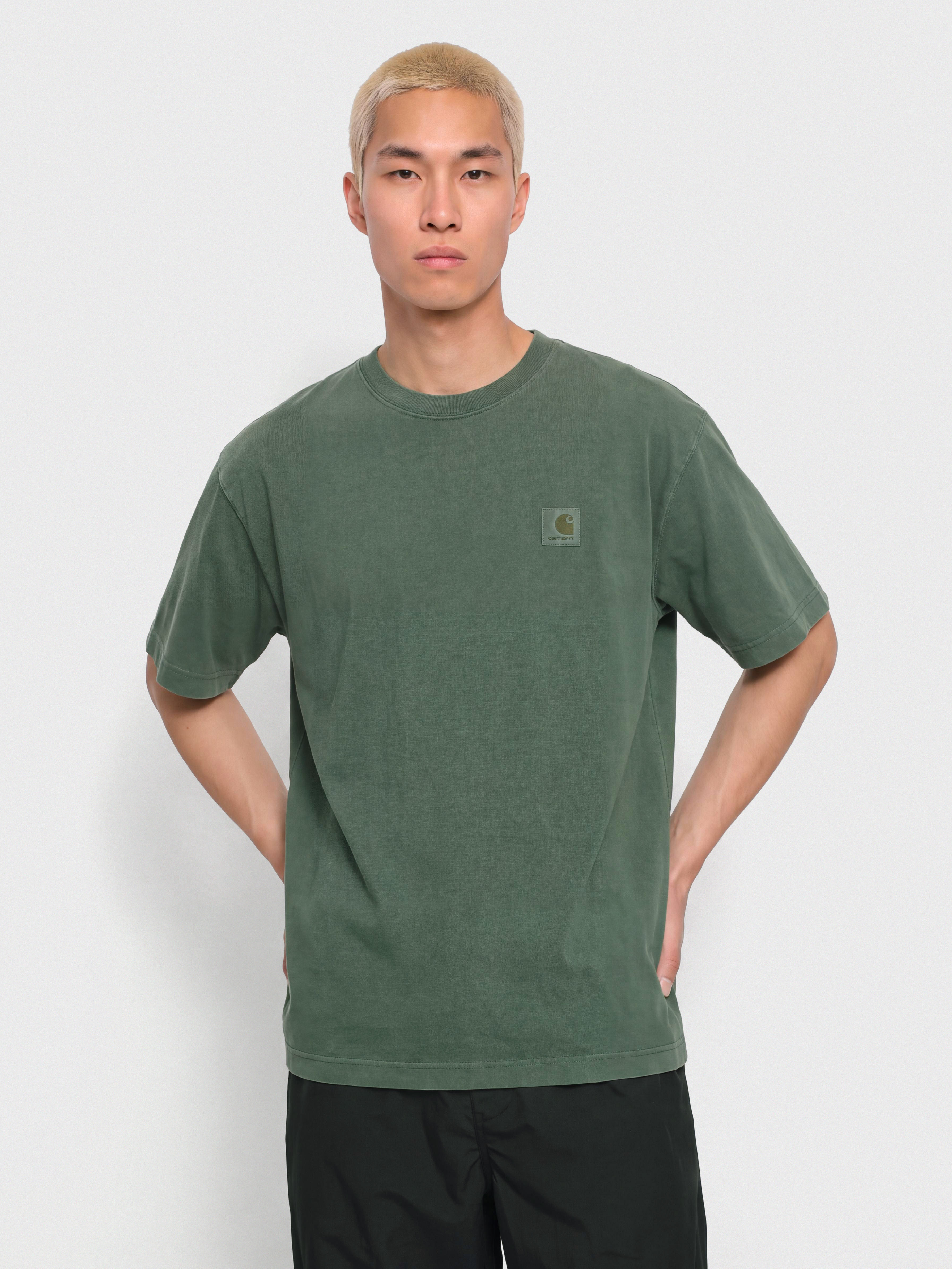 T-shirt Carhartt WIP Vista (dark scarab/garment dyed)