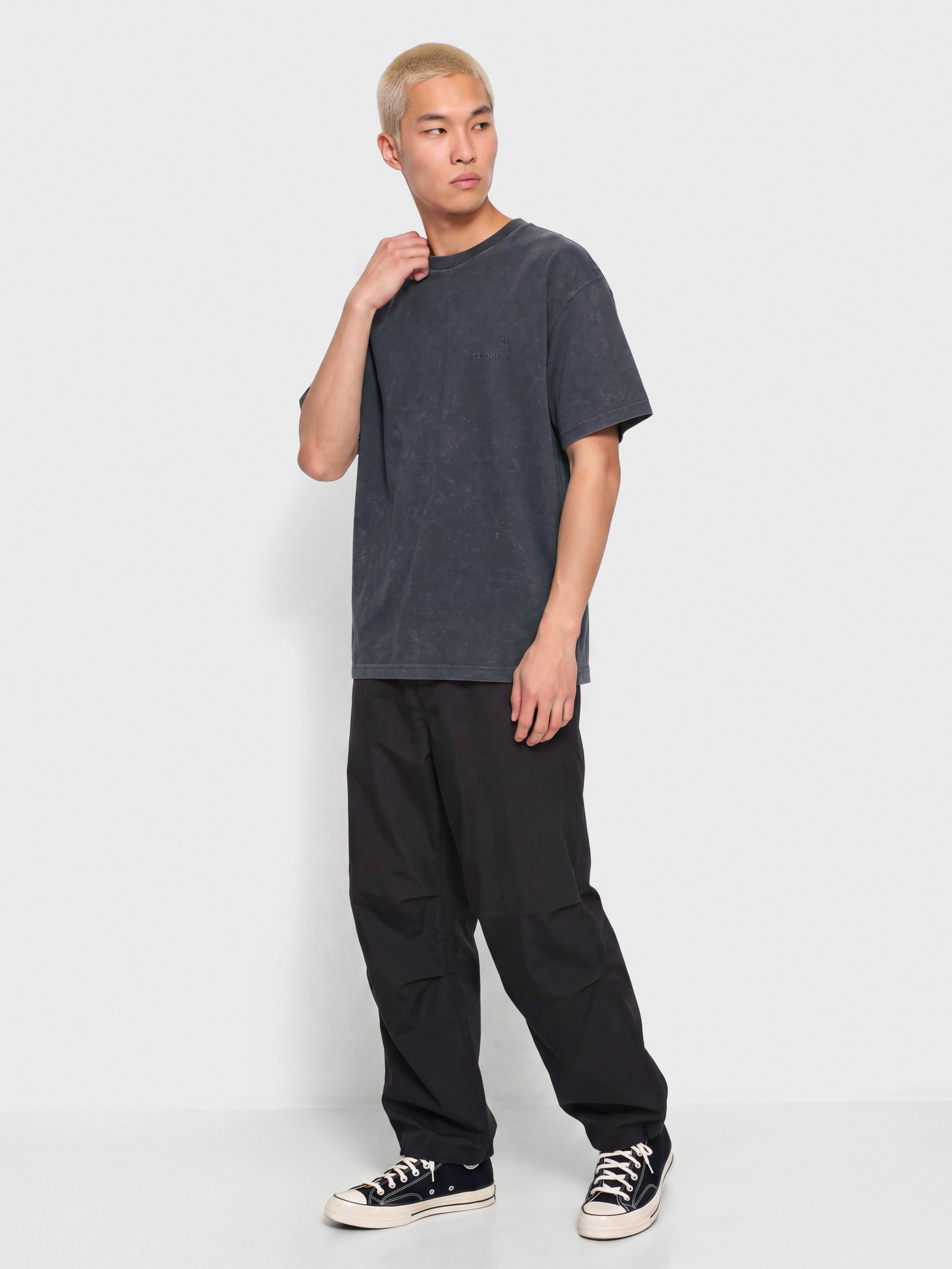 T-shirt Carhartt WIP Lambert (dark navy/moon wash)